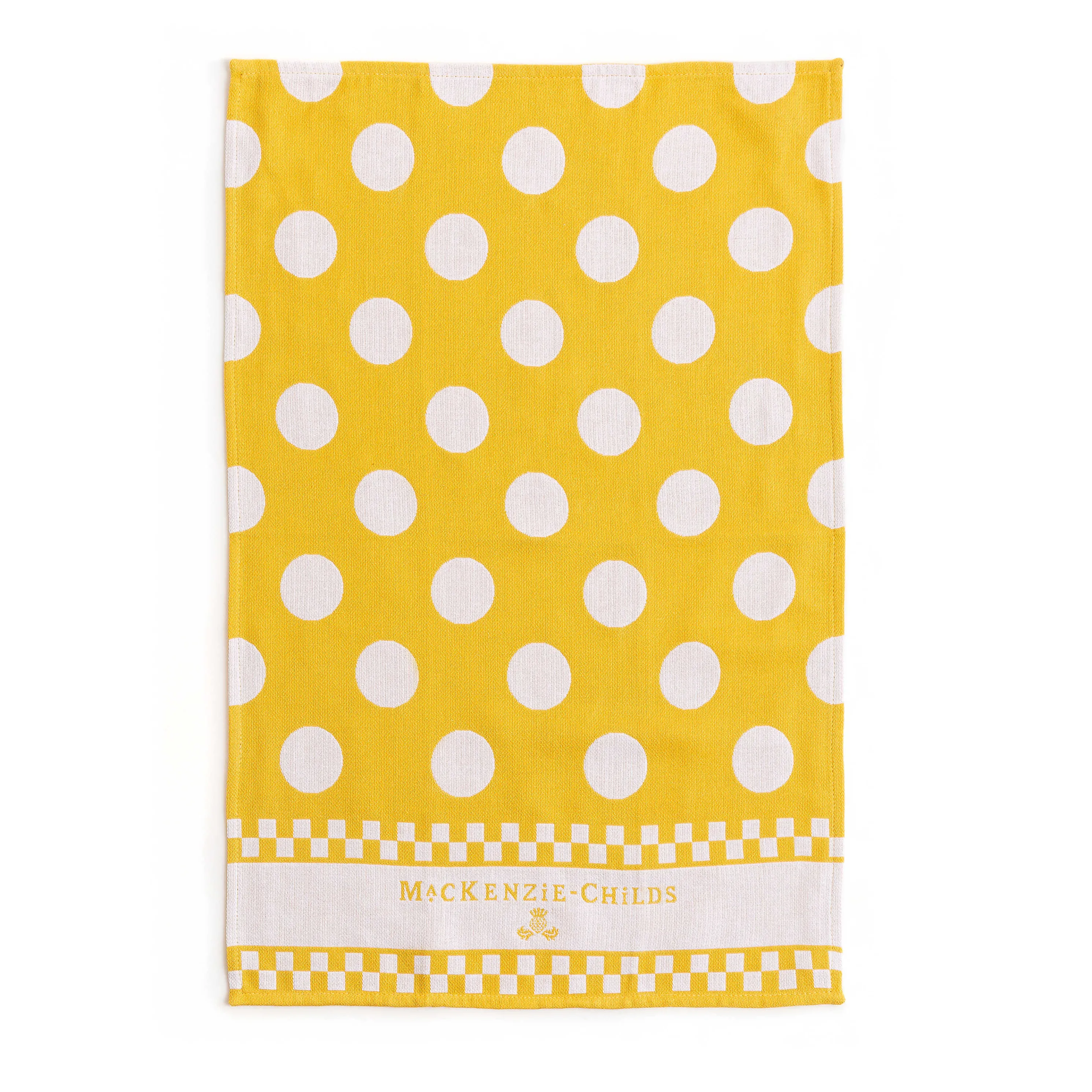 Argyle Dish Towels - Yellow - Set Of 3