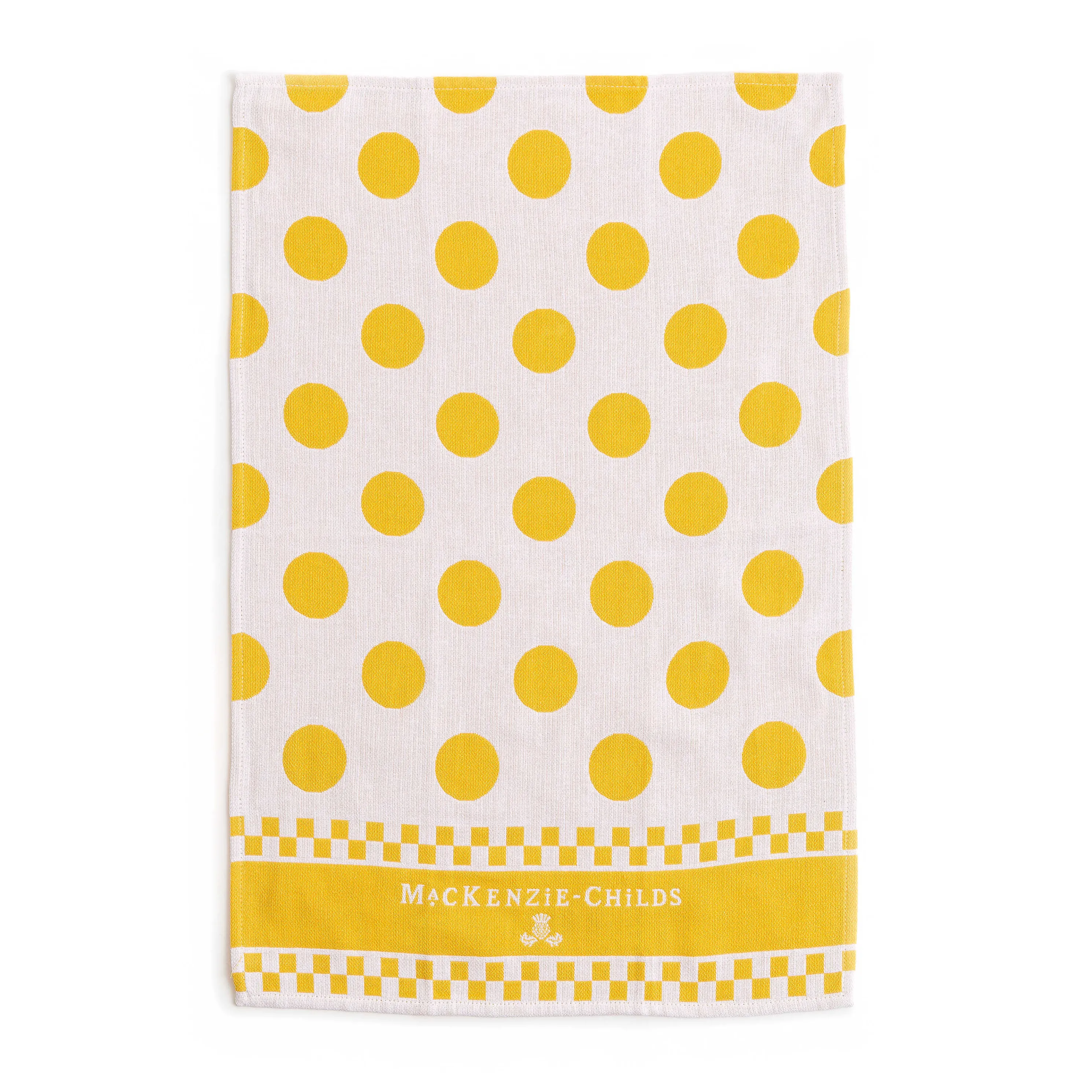 Argyle Dish Towels - Yellow - Set Of 3