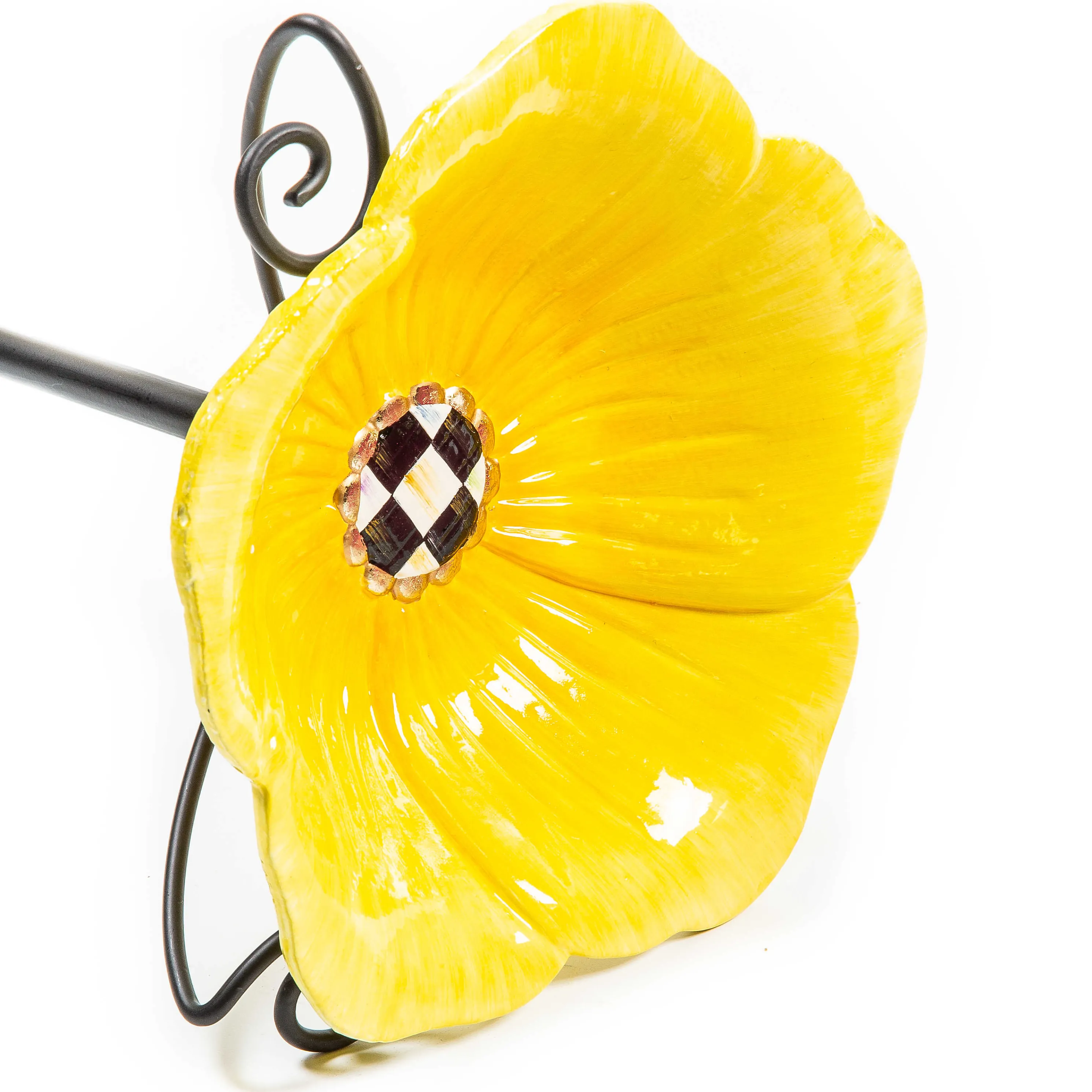 Avant Garden Birdbath Stake - Yellow