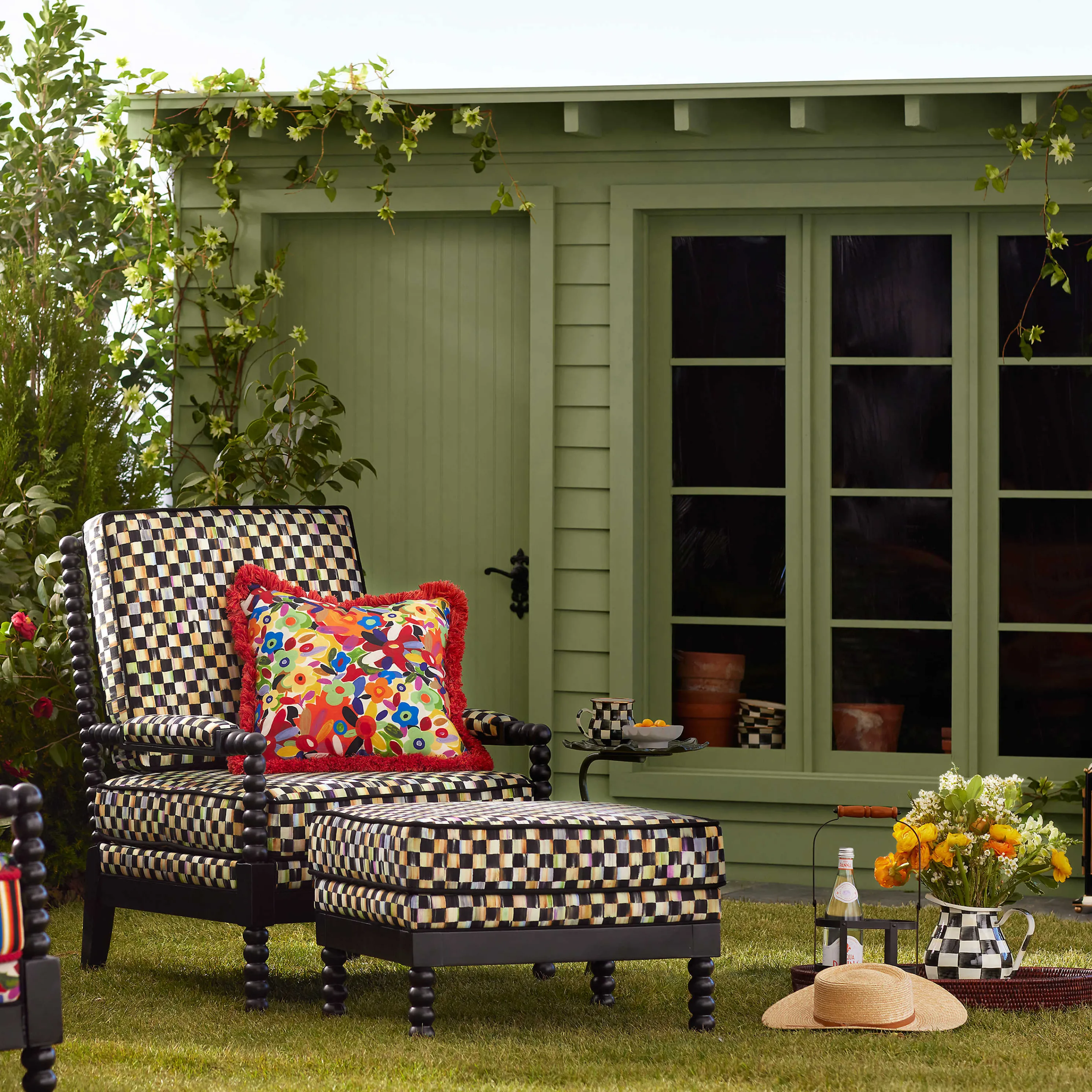 Avant Garden Outdoor Pillow