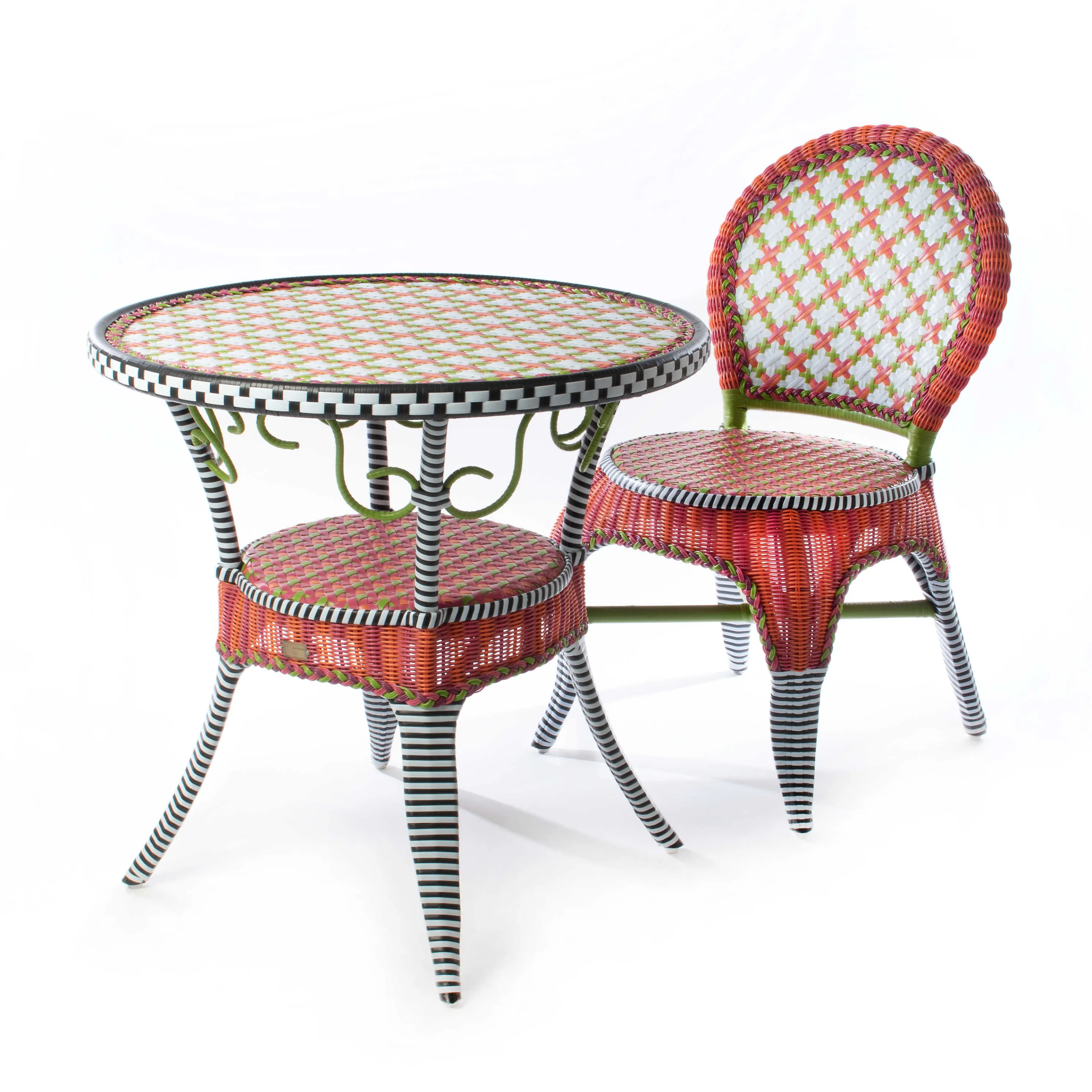 Breezy Poppy Outdoor Cafe Chair