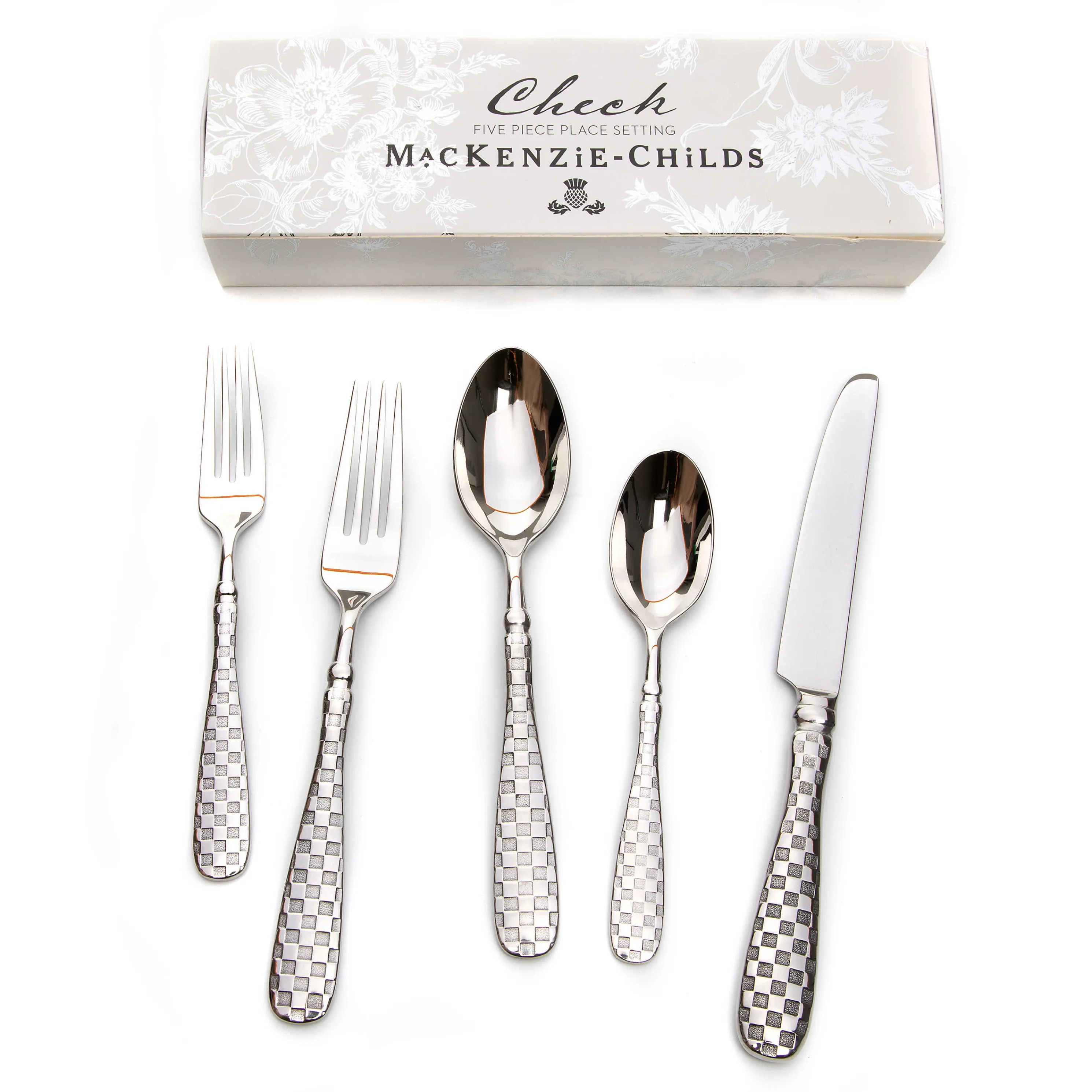 Check Flatware - 5-Piece Place Setting