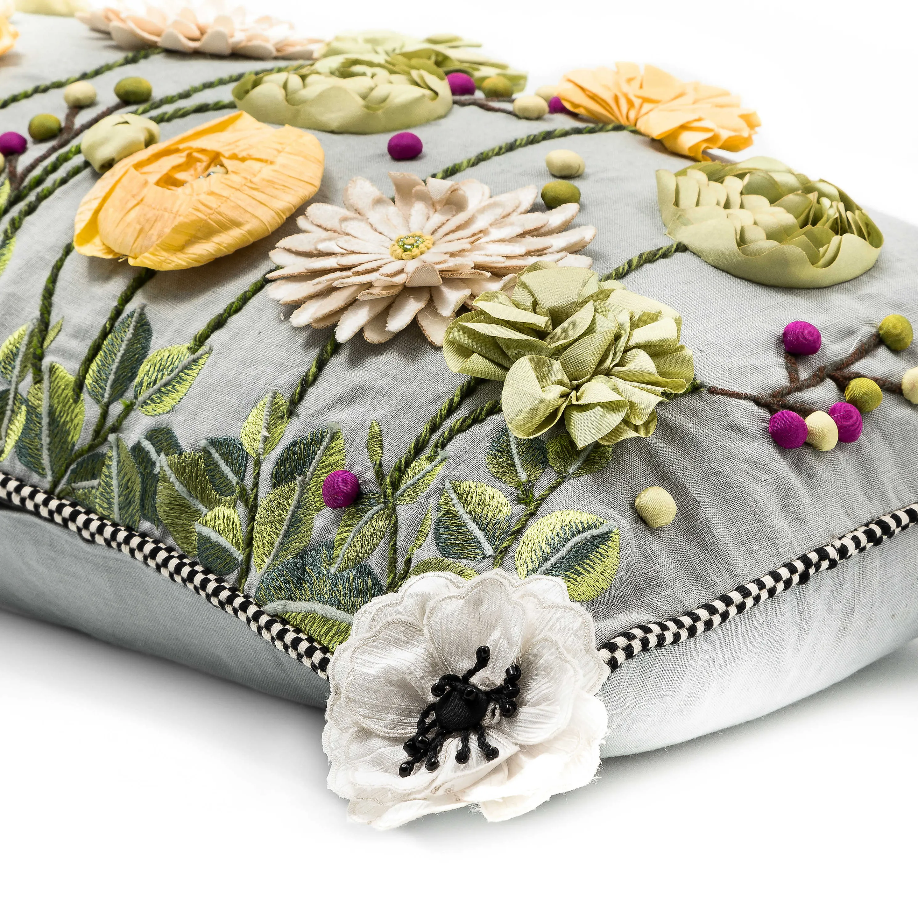 Coming Up Daisies Square Pillow