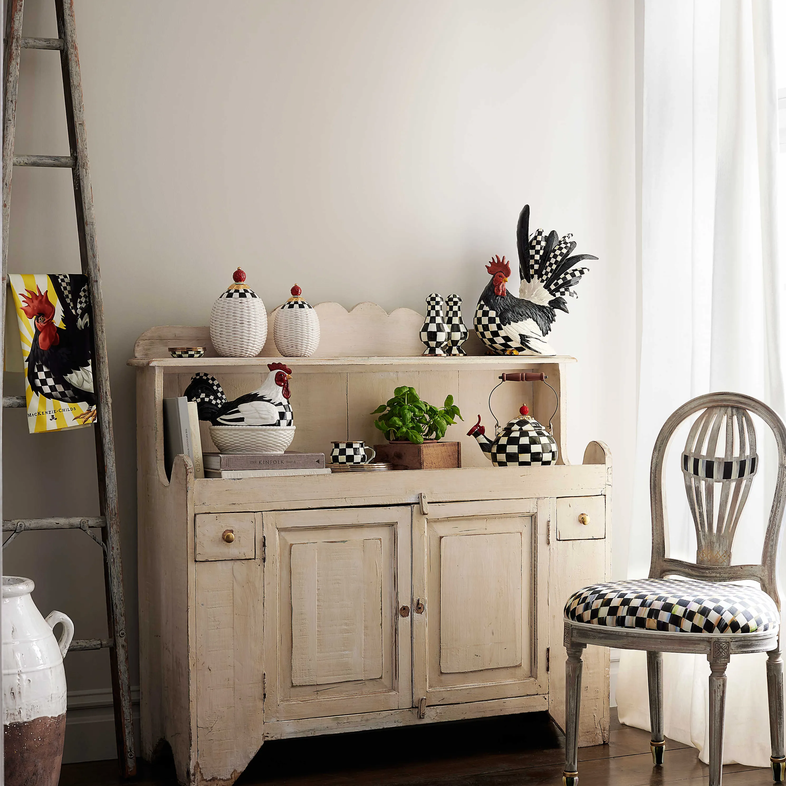 Courtly Basket Weave Canisters -Set Of 2