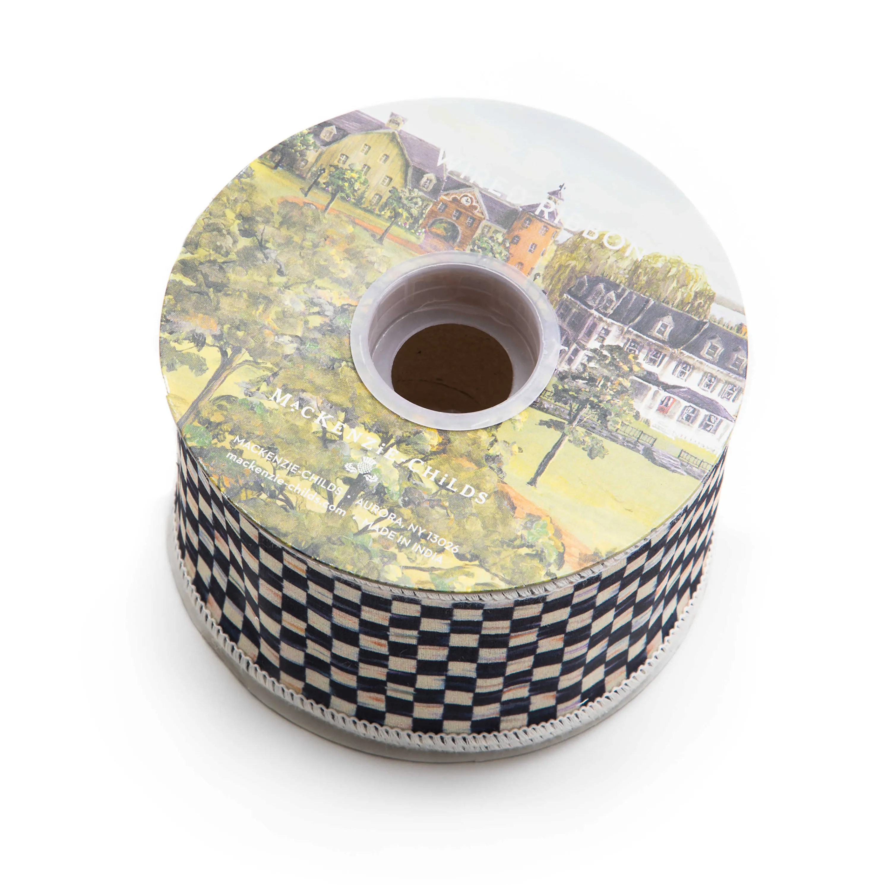 Courtly Check 2.5" Ribbon - Ivory