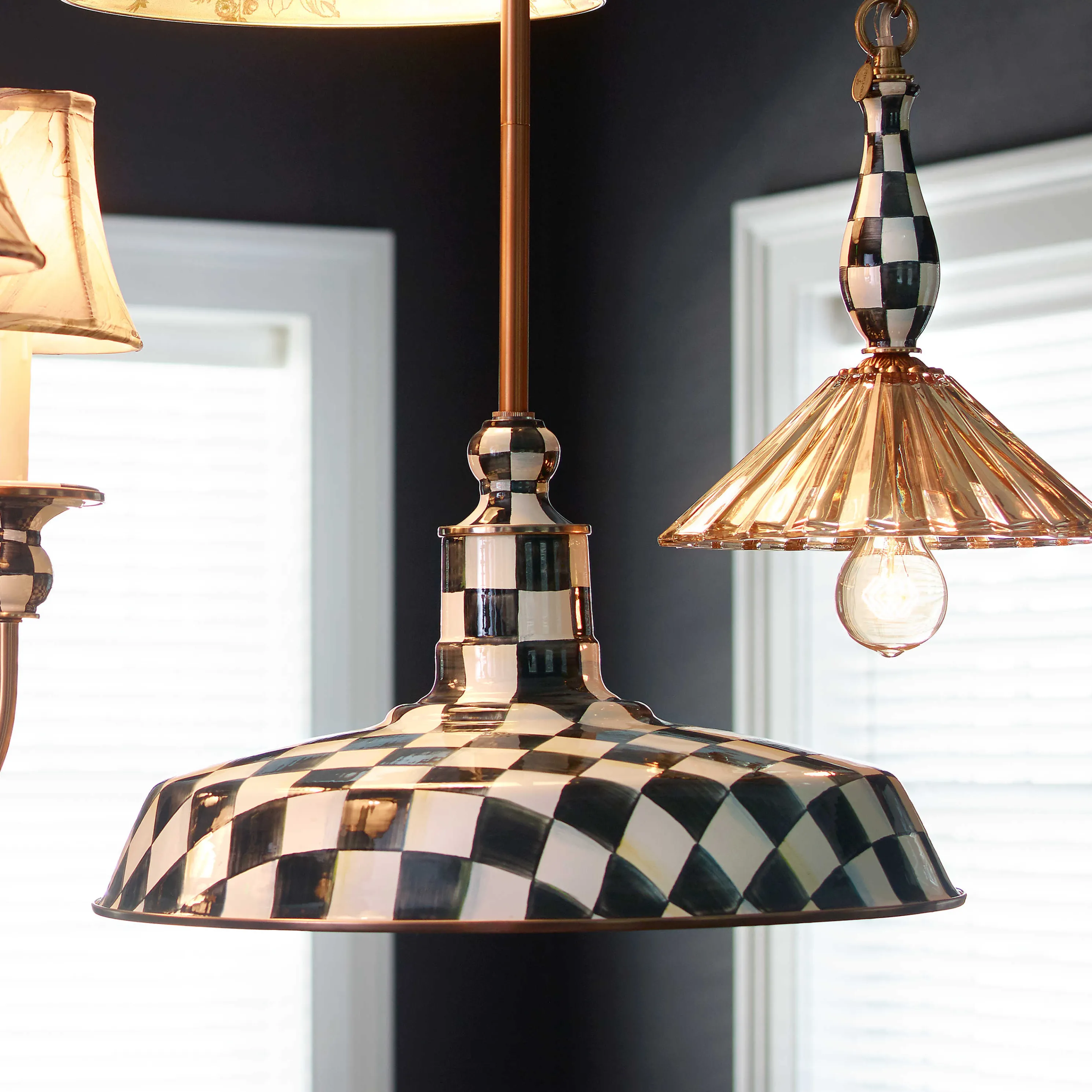 Courtly Check Barn Pendant Lamp - 18"