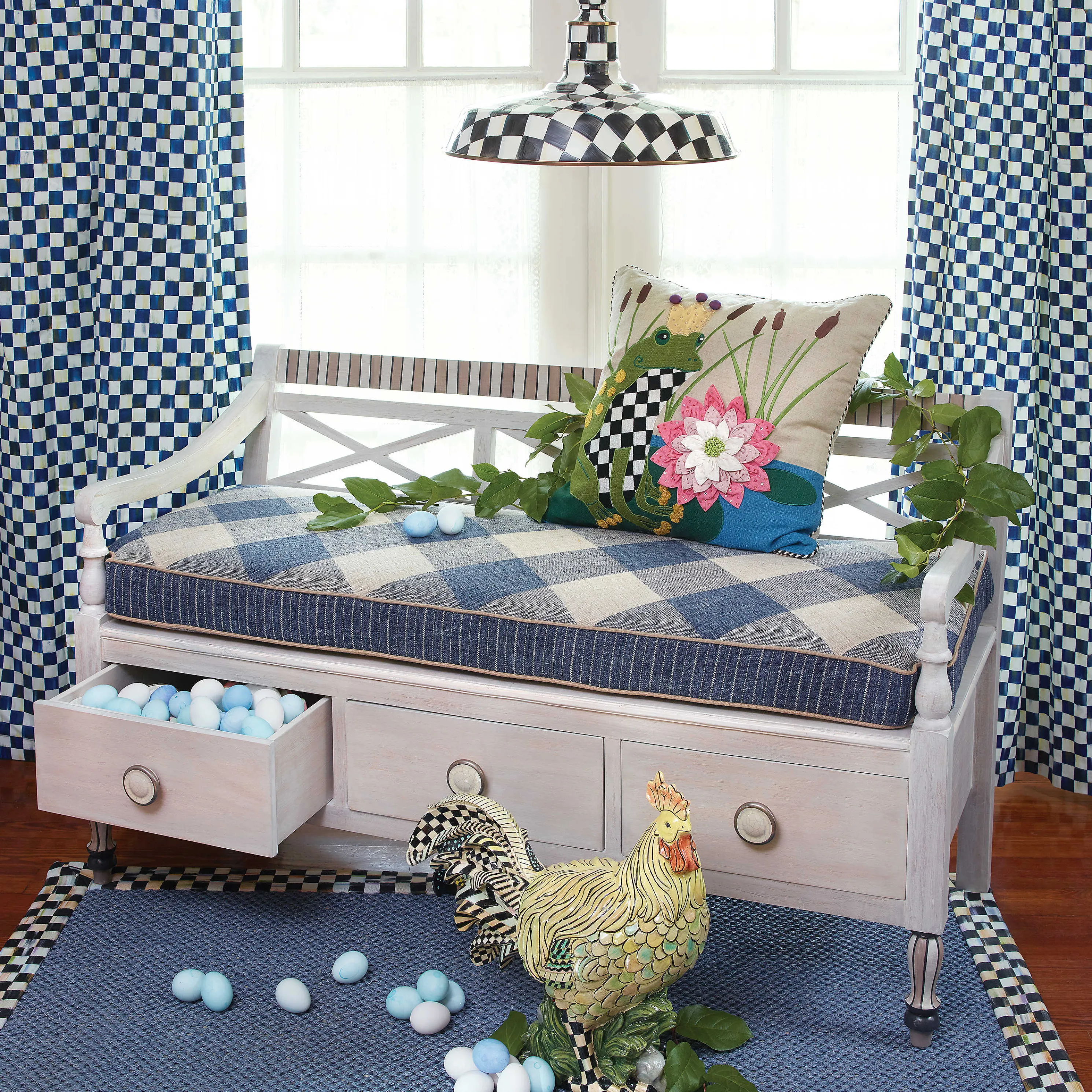 Courtly Check Barn Pendant Lamp - 18"