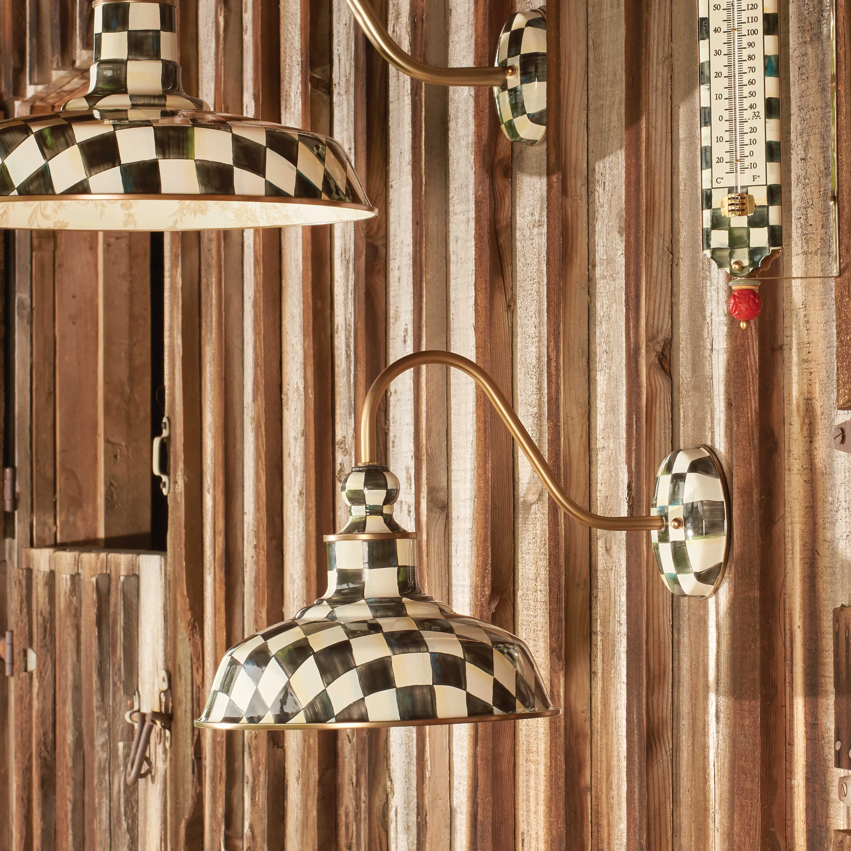 Courtly Check Barn Sconce - 12"