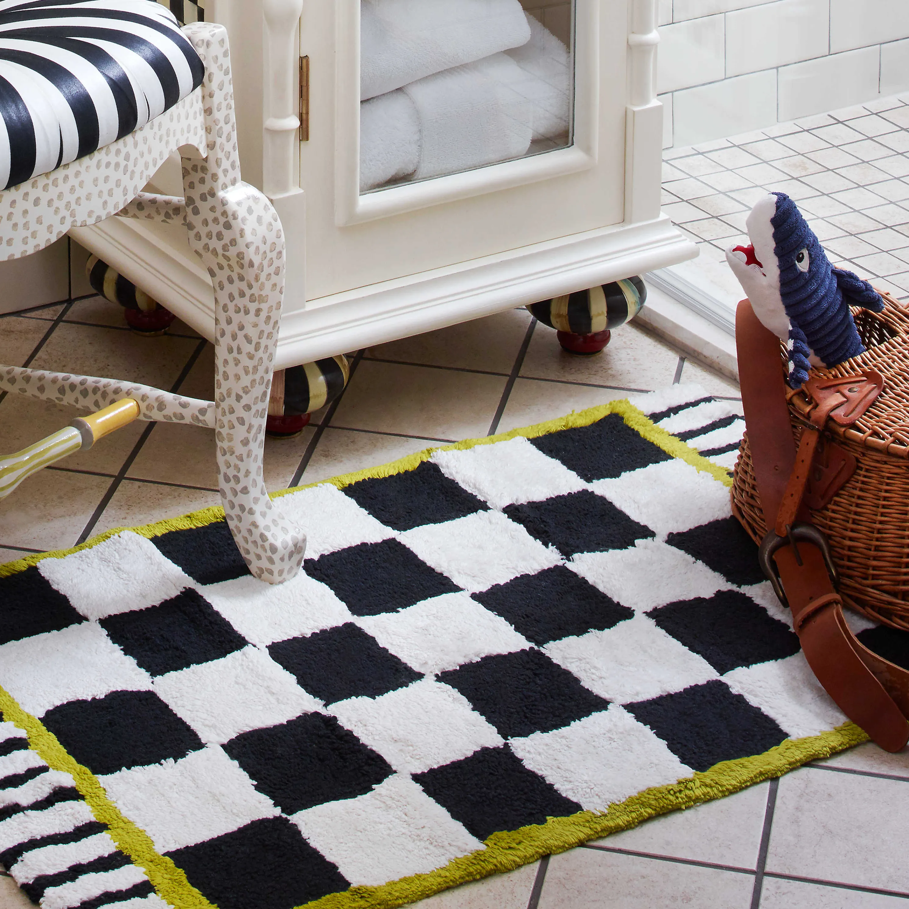 Courtly Check Bath Rug - Standard