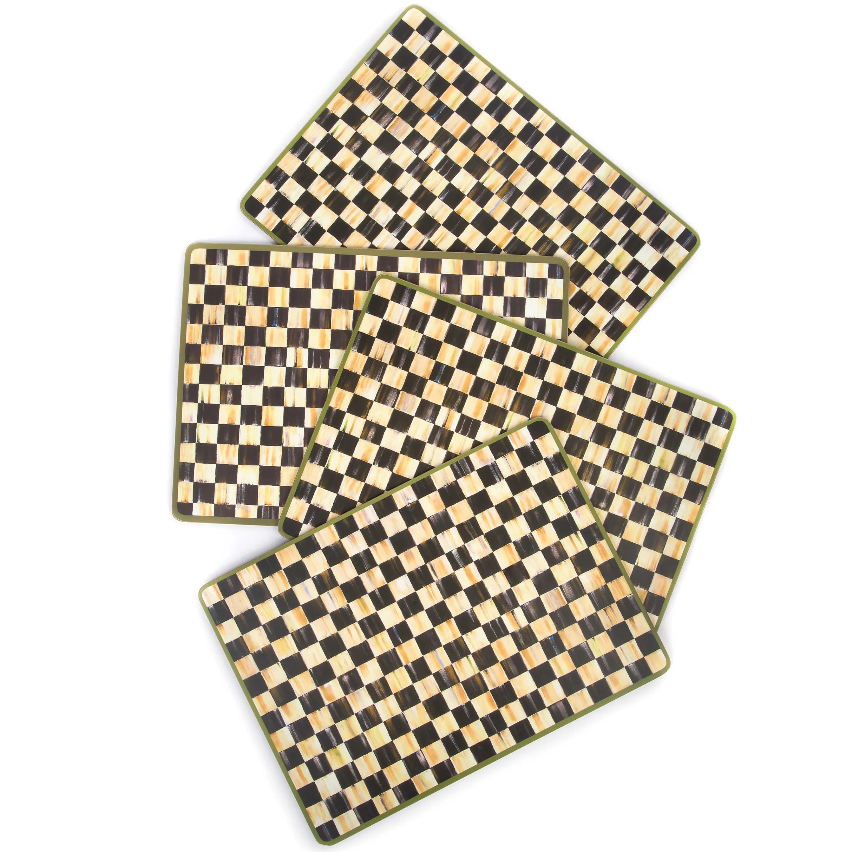 Courtly Check Cork Back Placemats - Set Of 4