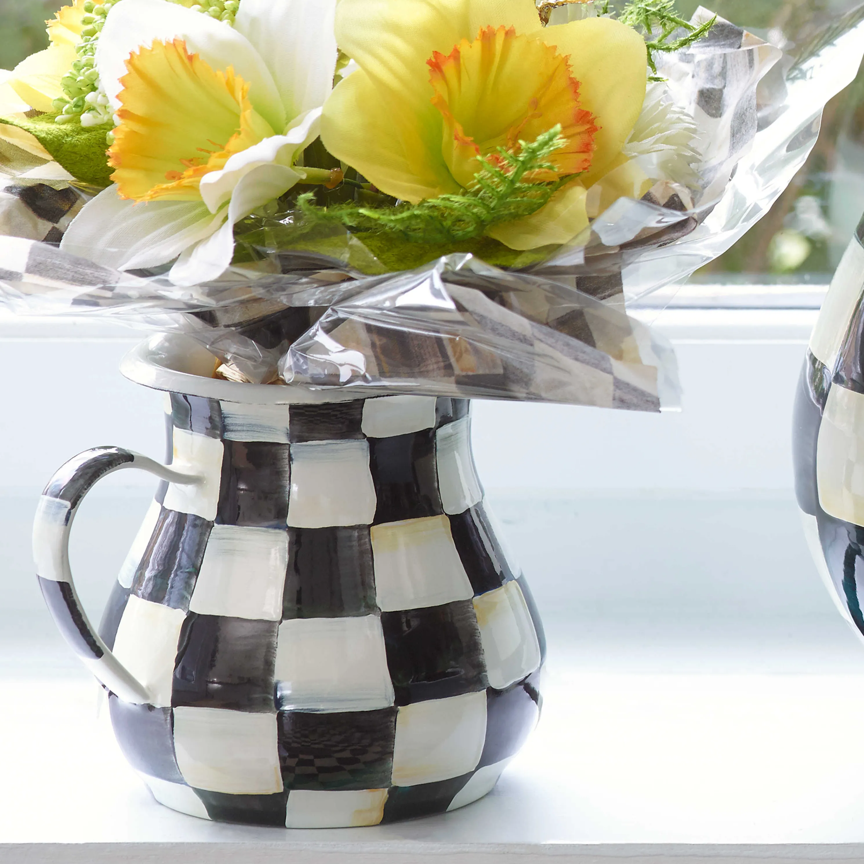 Courtly Check Enamel Creamer