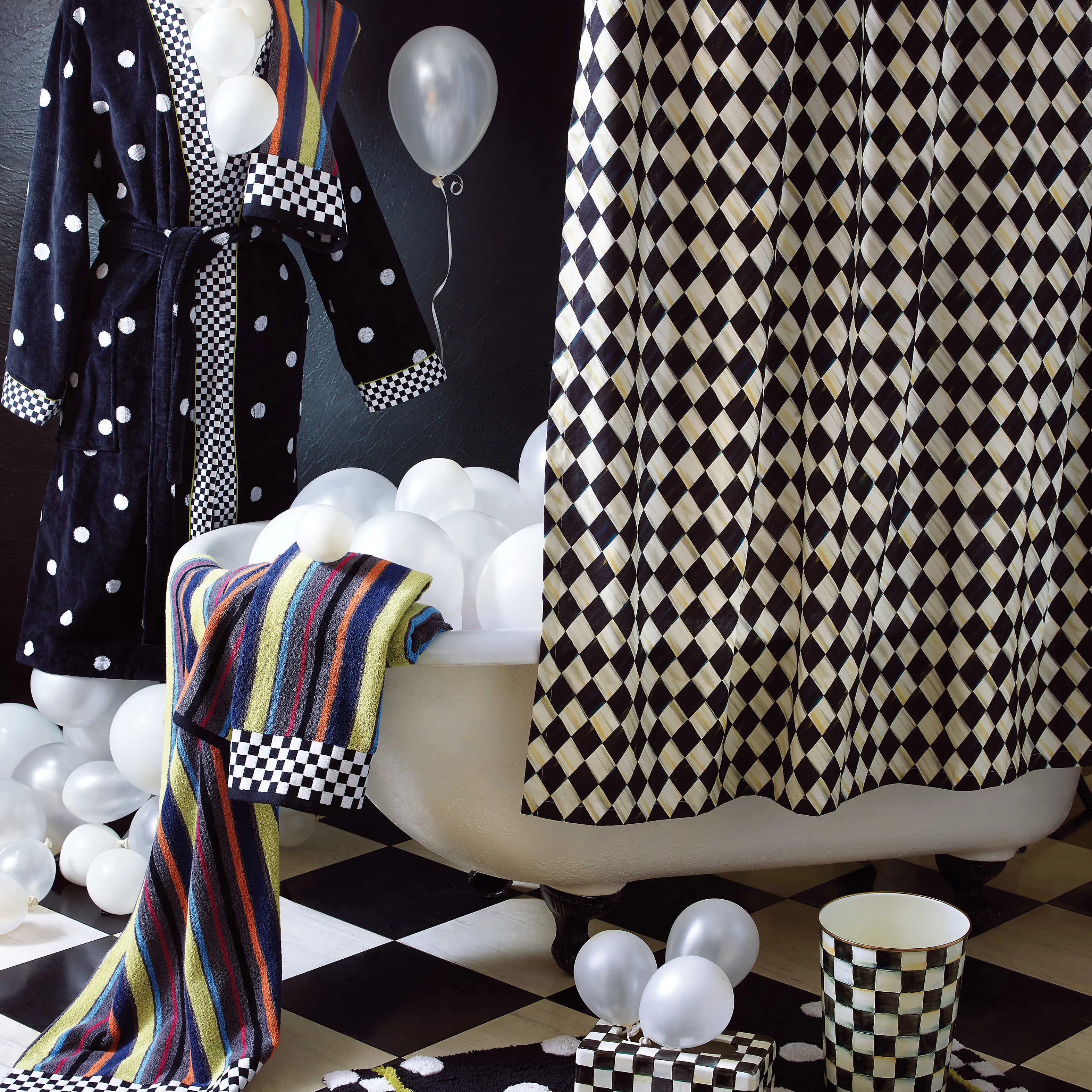 Courtly Check Enamel Standard Tissue Box Cover