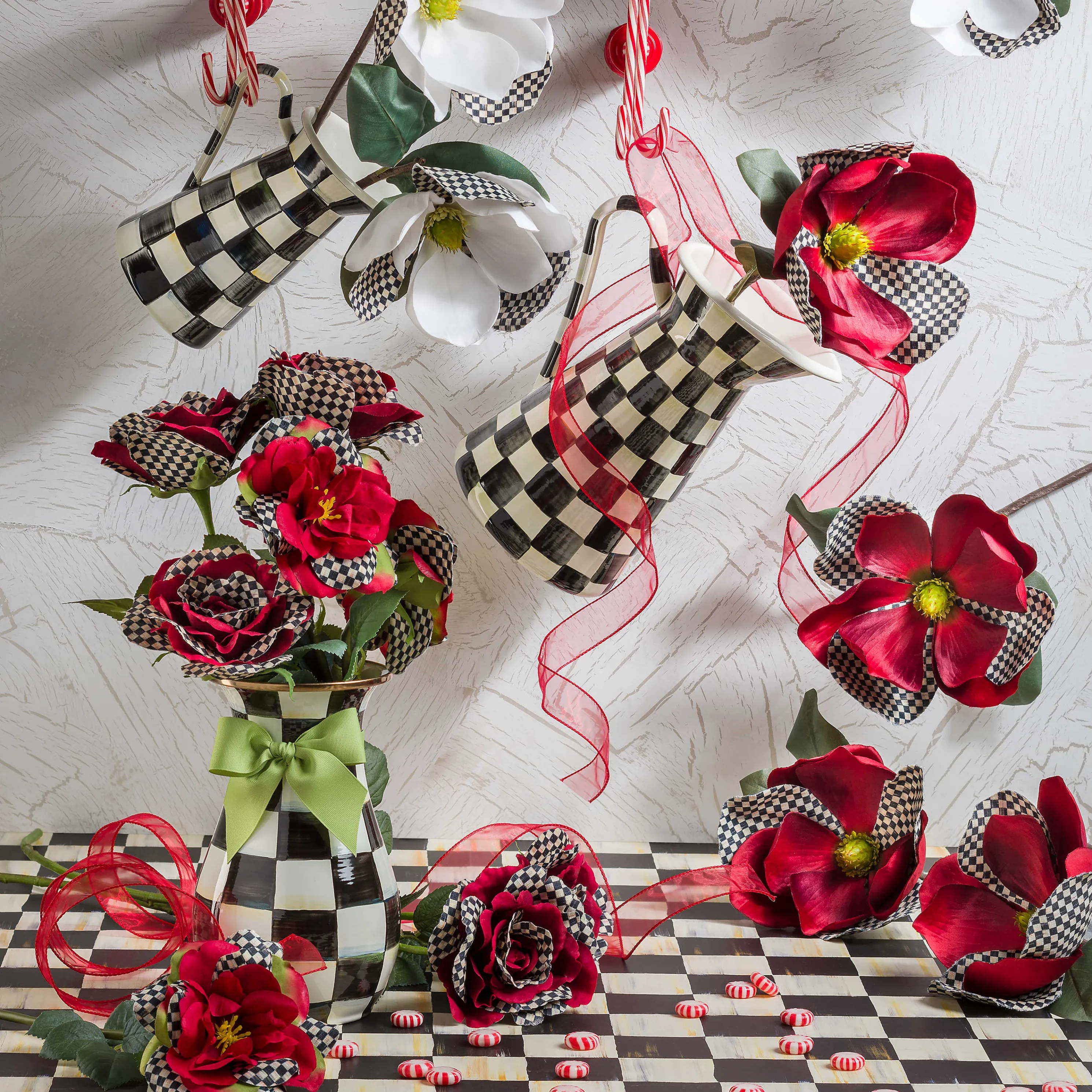 Courtly Check Enamel Practical Pitcher - Large