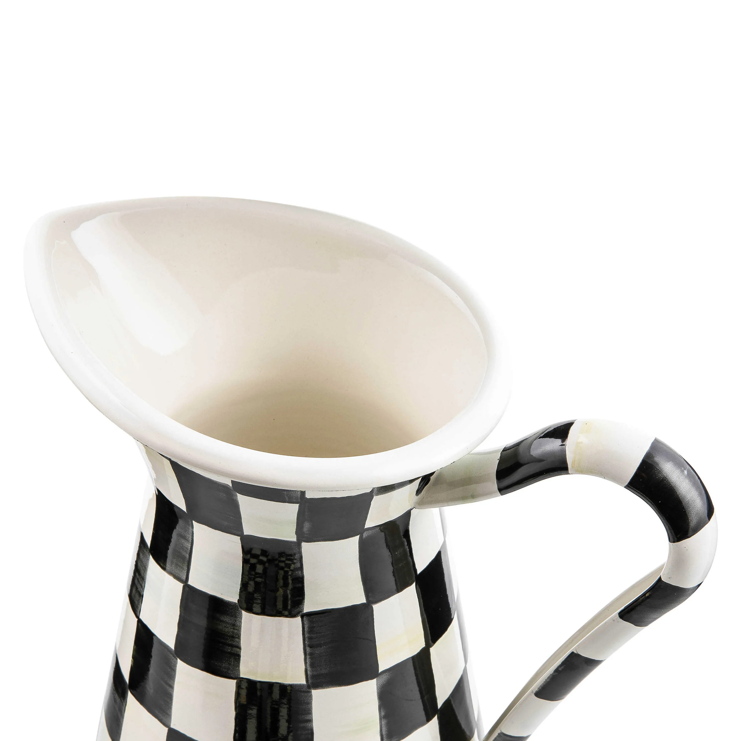 Courtly Check Enamel Practical Pitcher - Large