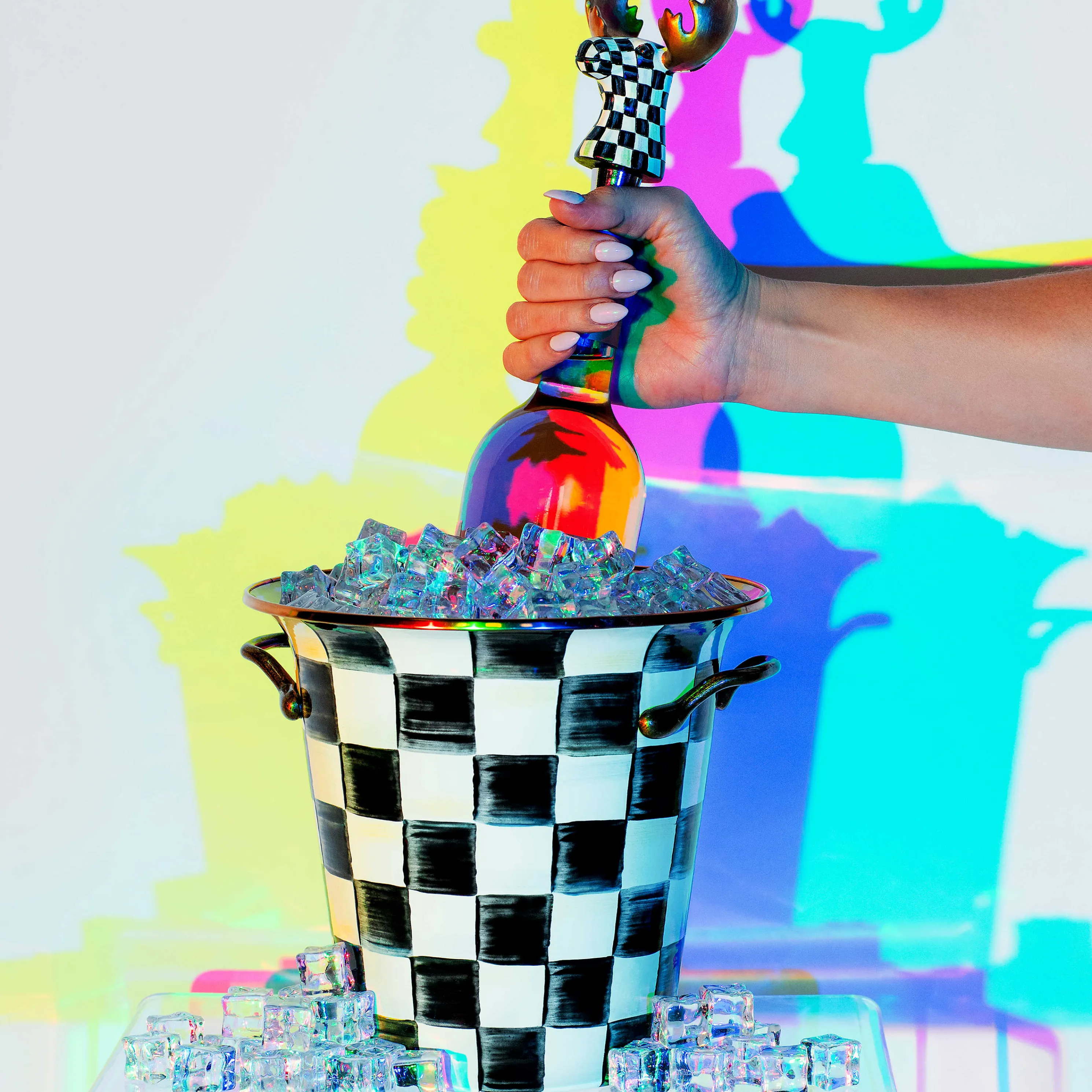 Courtly Check Enamel Wine Cooler