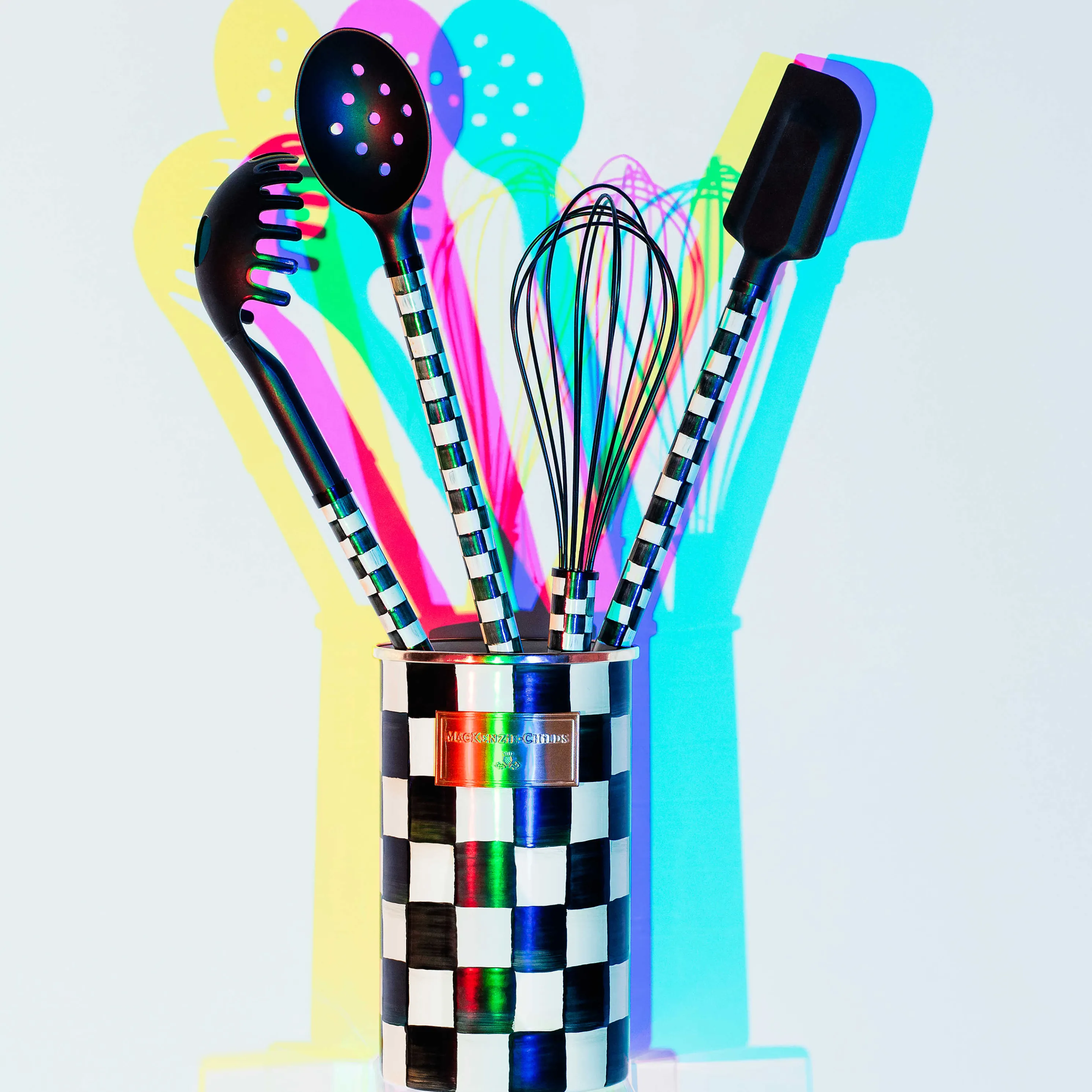 Courtly Check Enamel Utensil Set