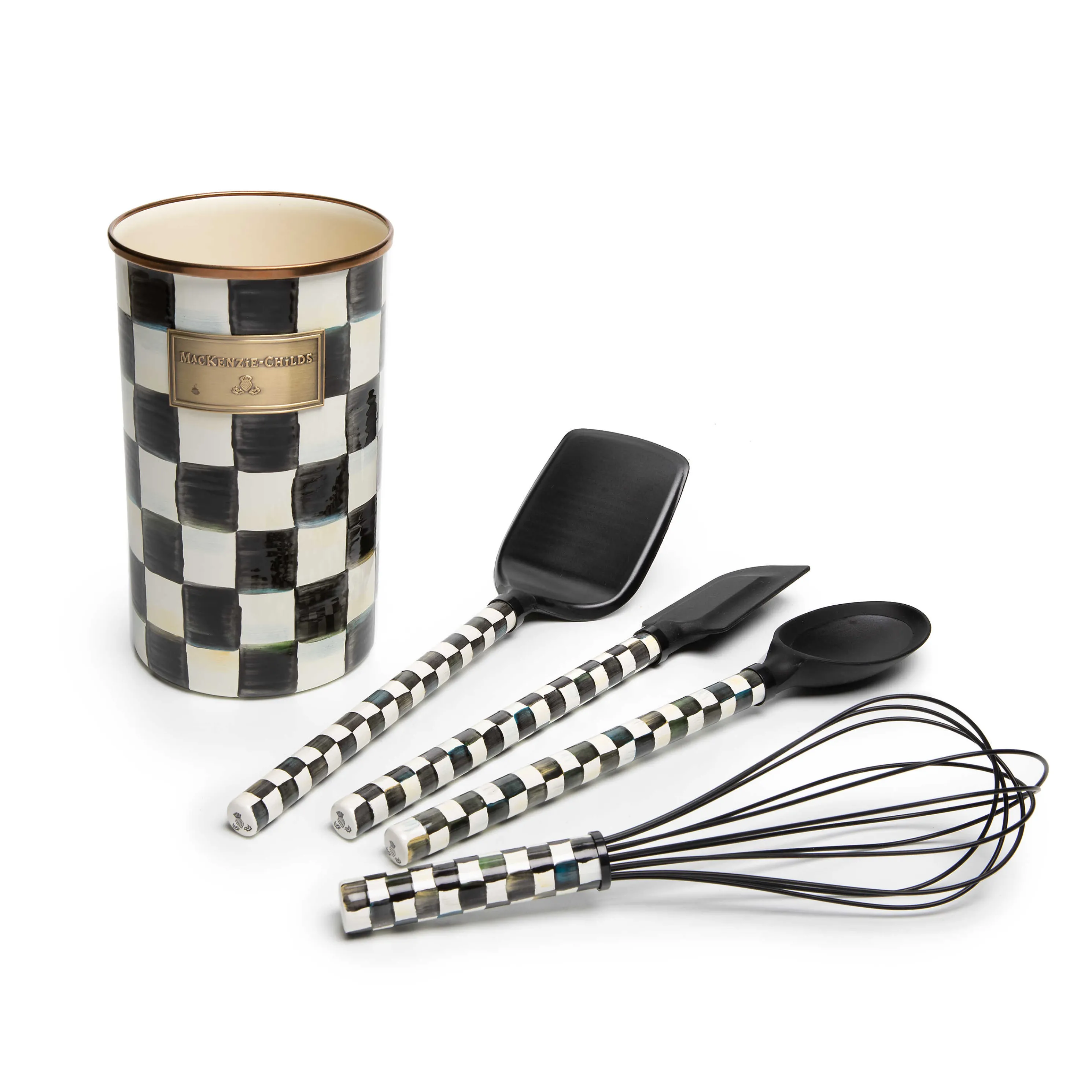 Courtly Check Enamel Utensil Set