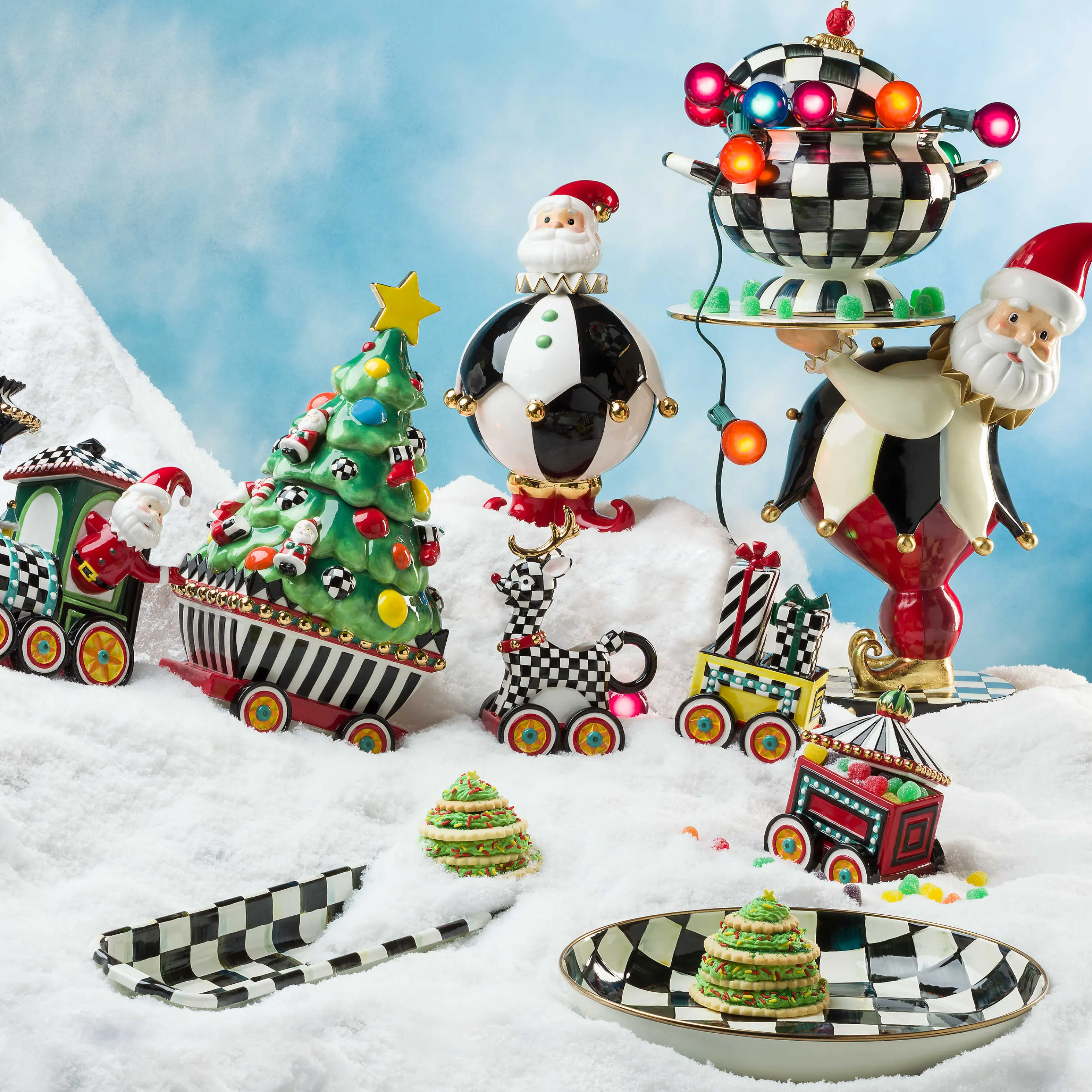 Courtly Check Enamel Abundant Bowl