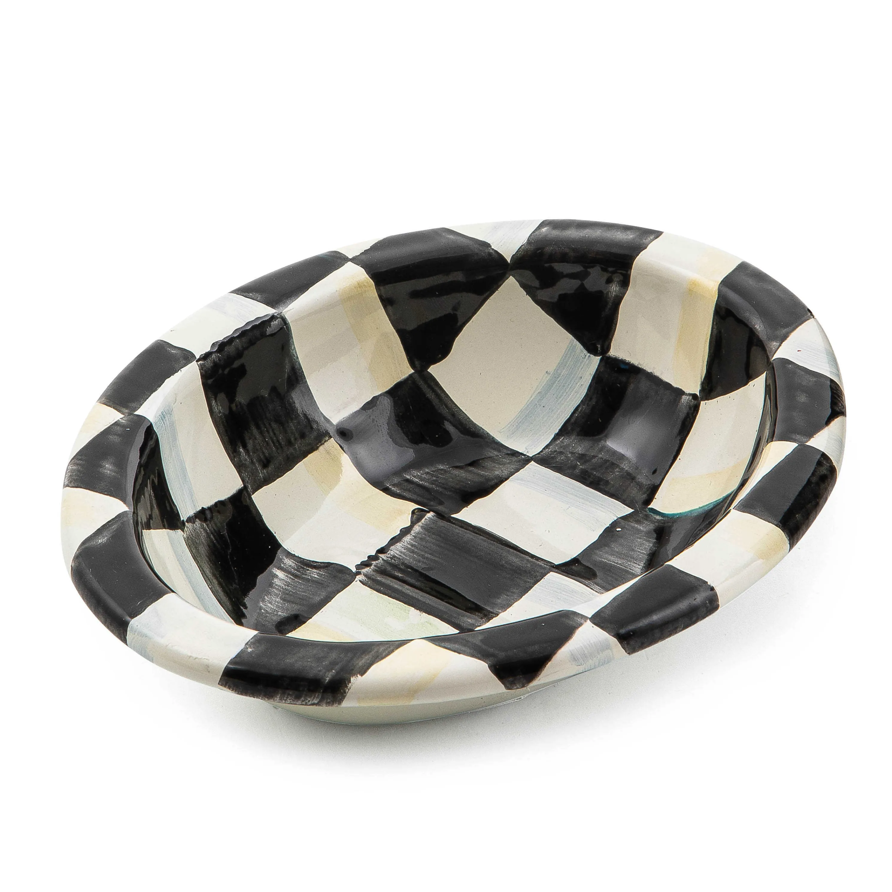 Courtly Check Enamel Soap Dish