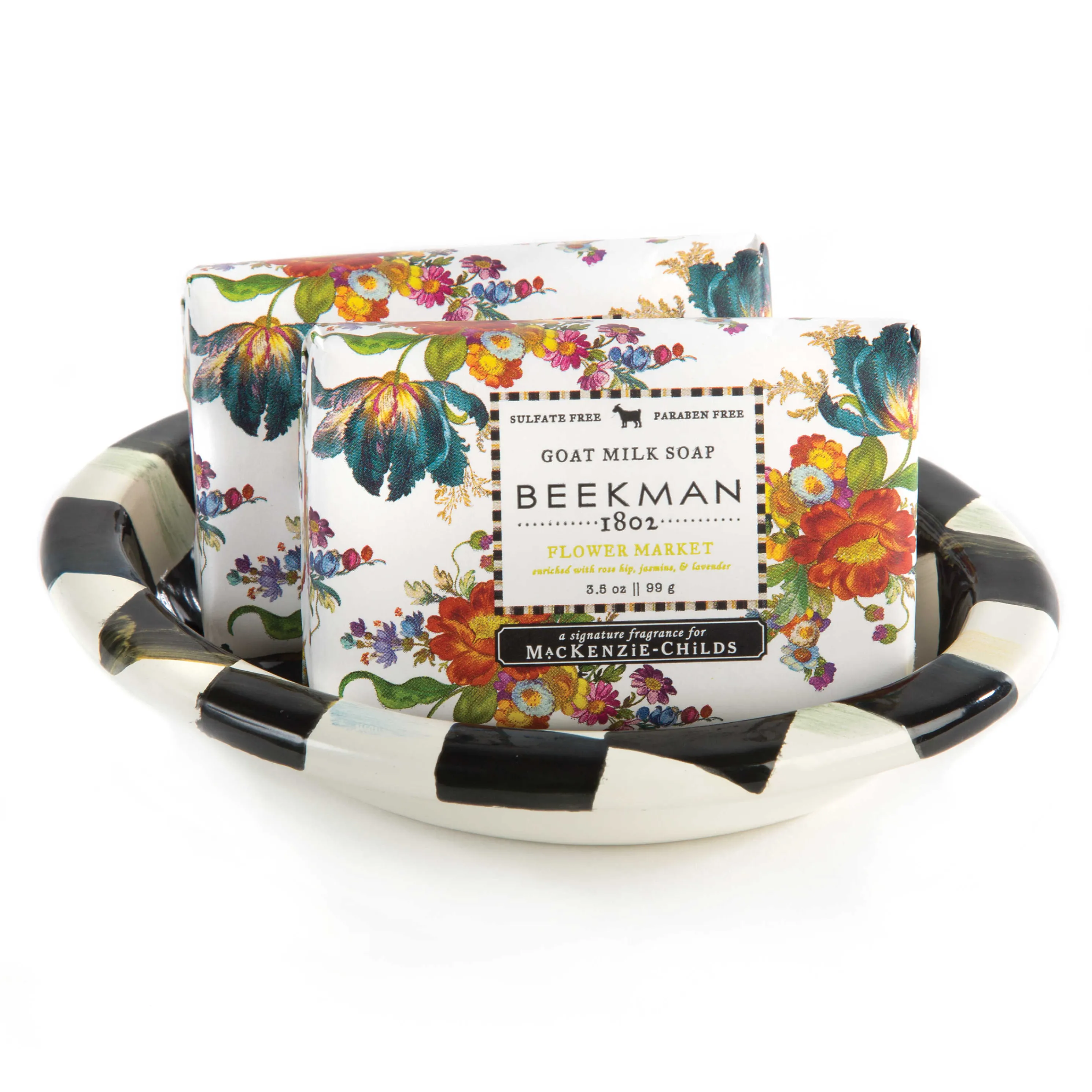 Courtly Check Enamel Soap Dish