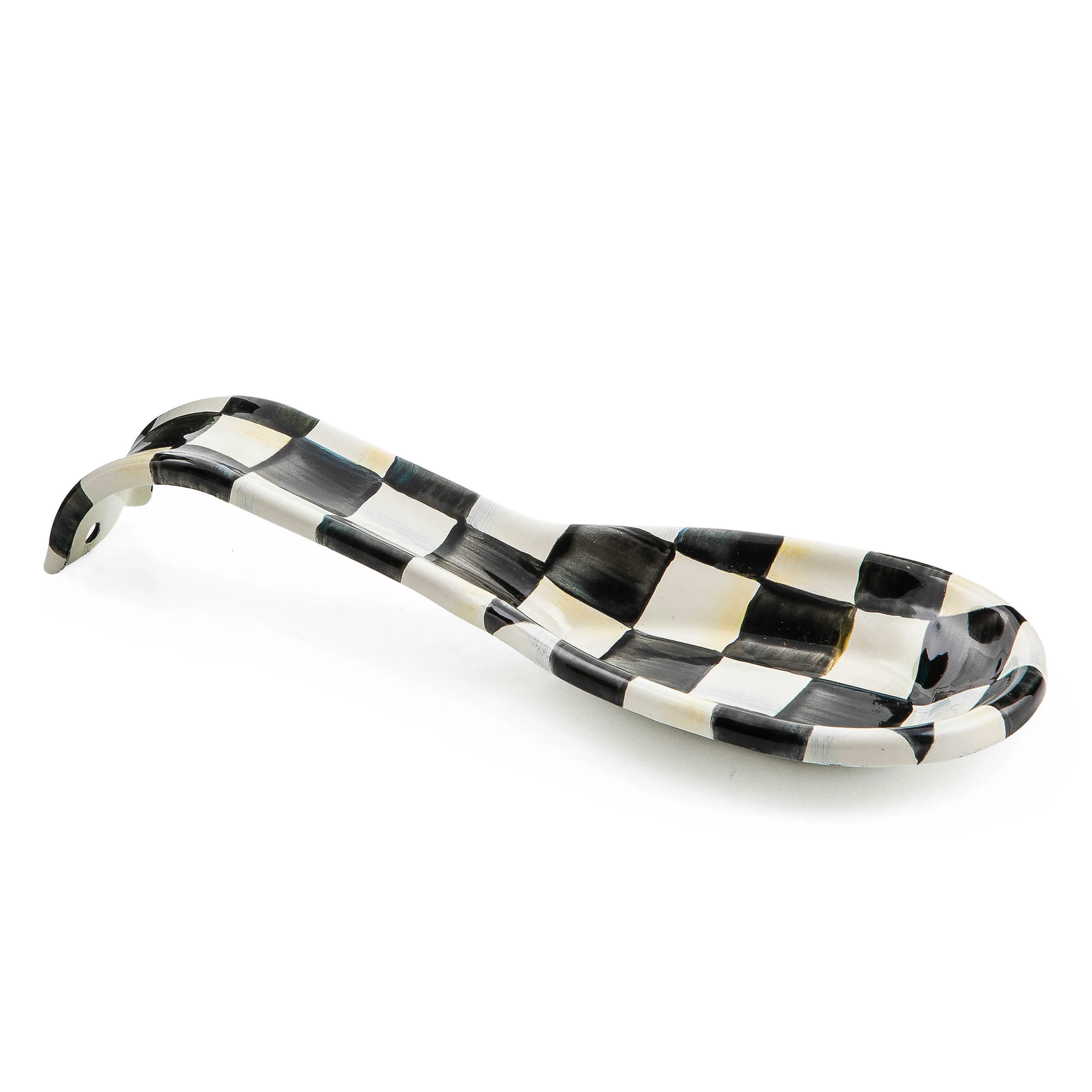 Courtly Check Enamel Spoon Rest
