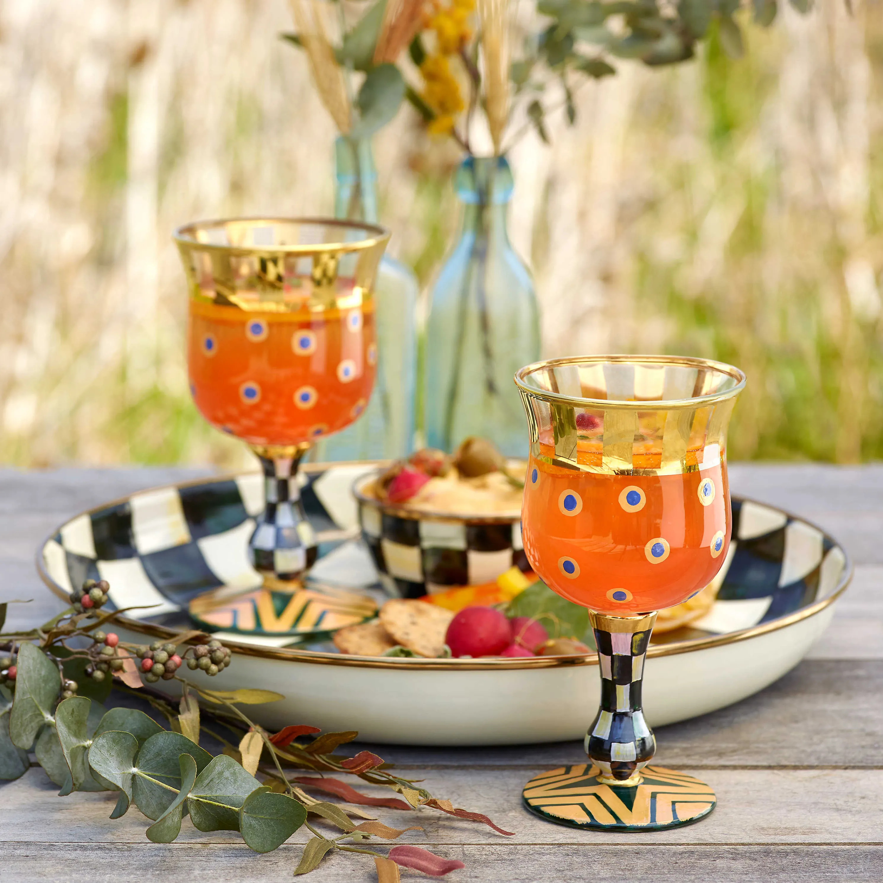 Courtly Check Enamel Pinch Bowl