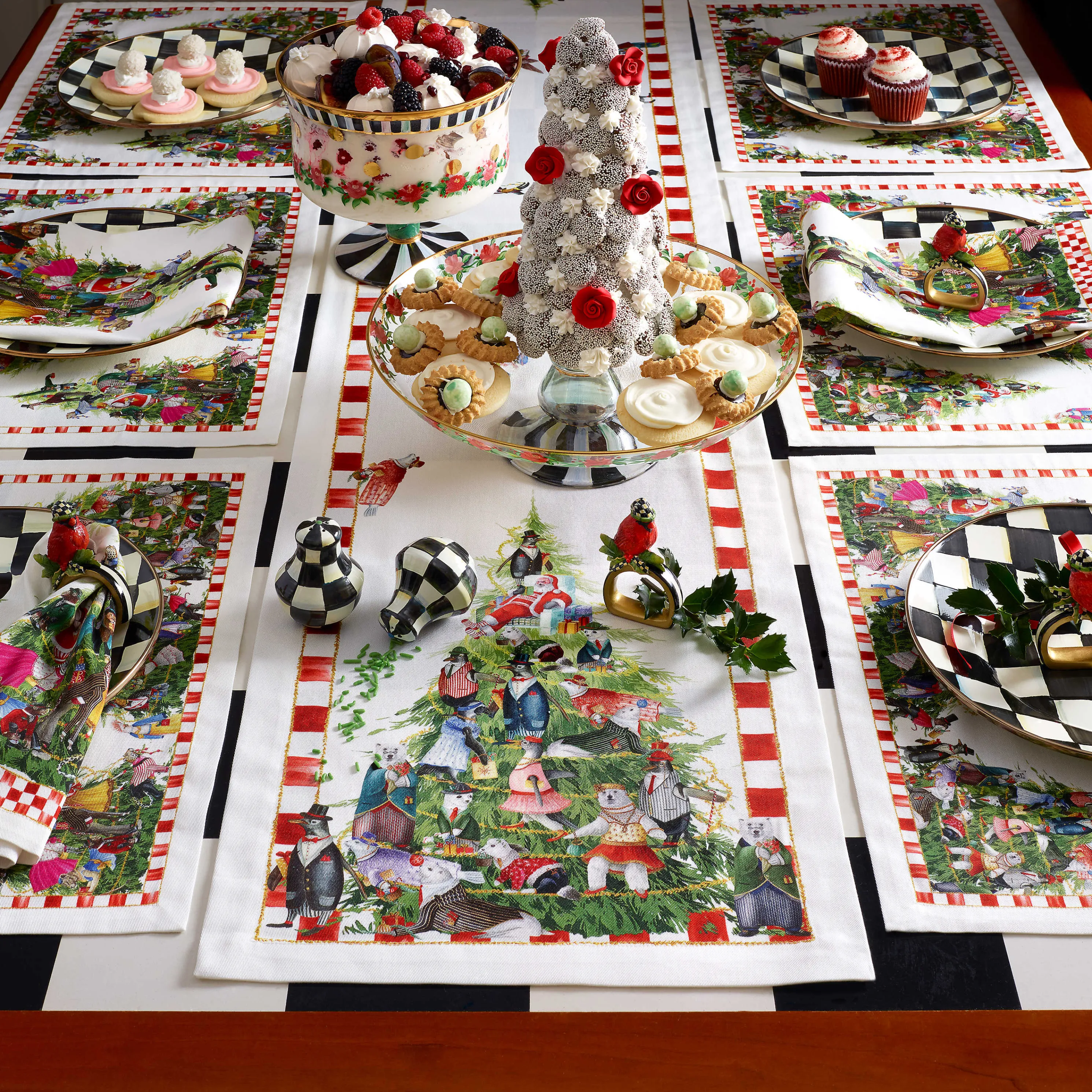 Courtly Check Enamel Dinner Plate