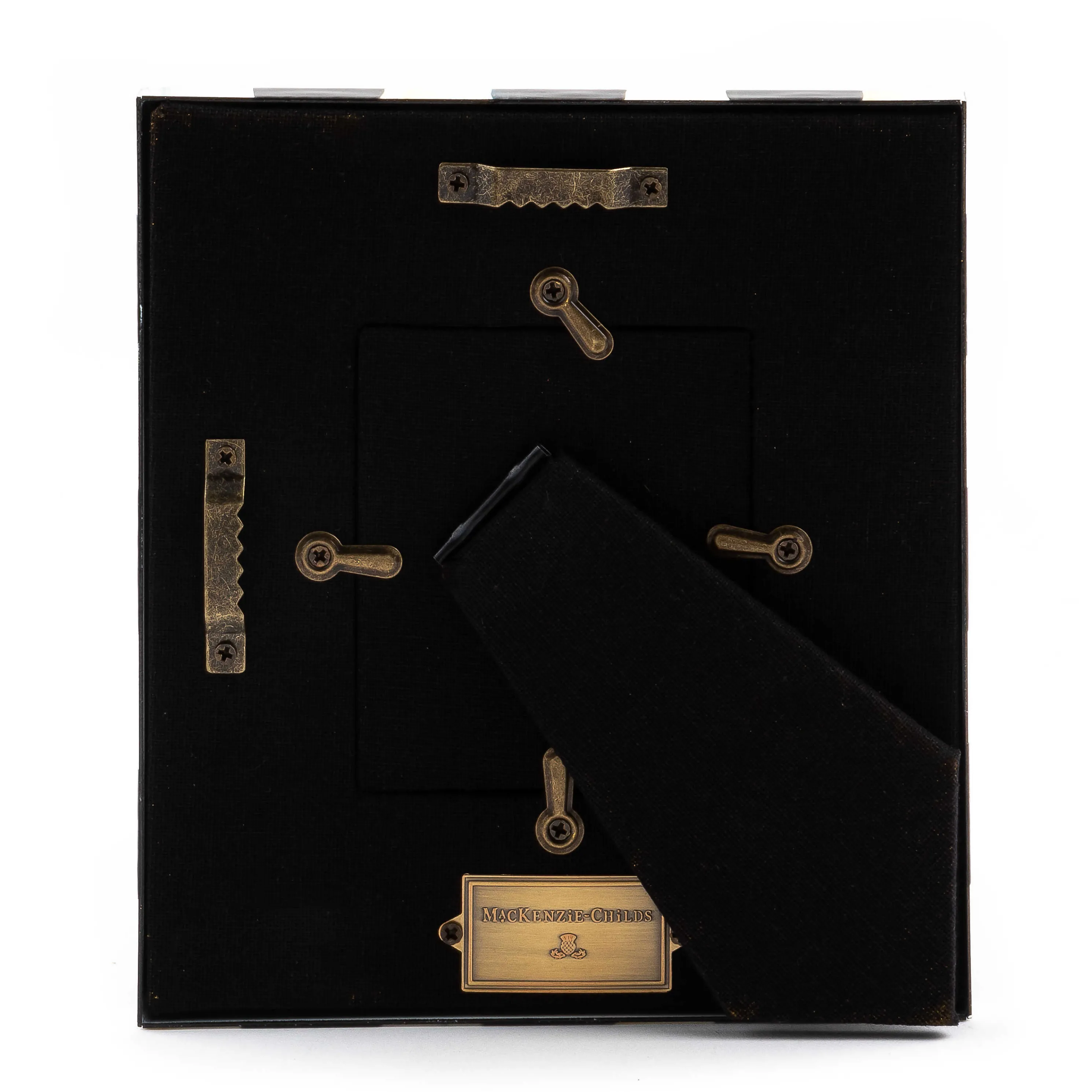 Courtly Check Enamel Frame - 2.5" X 3"