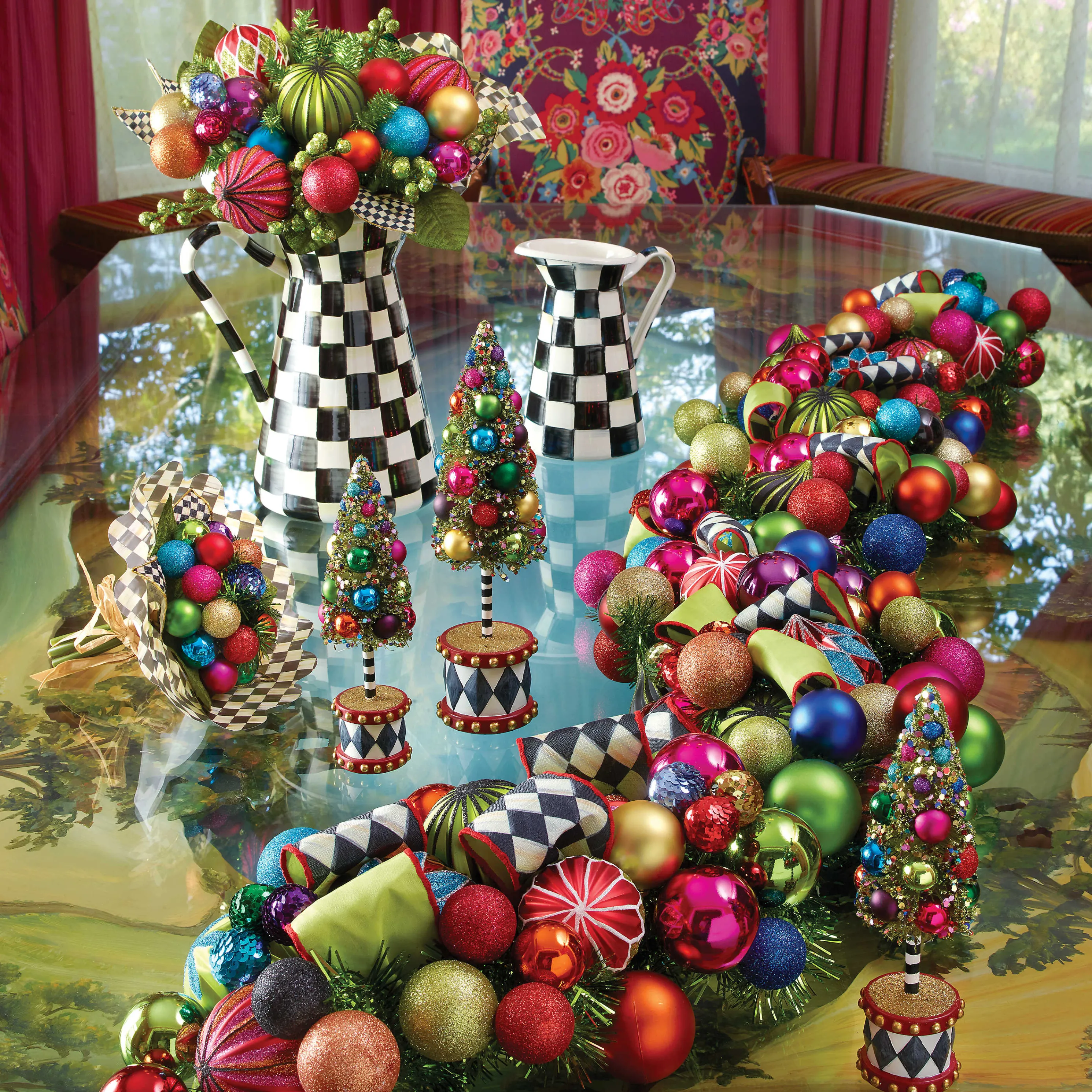 Courtly Check Enamel Practical Pitcher - Medium