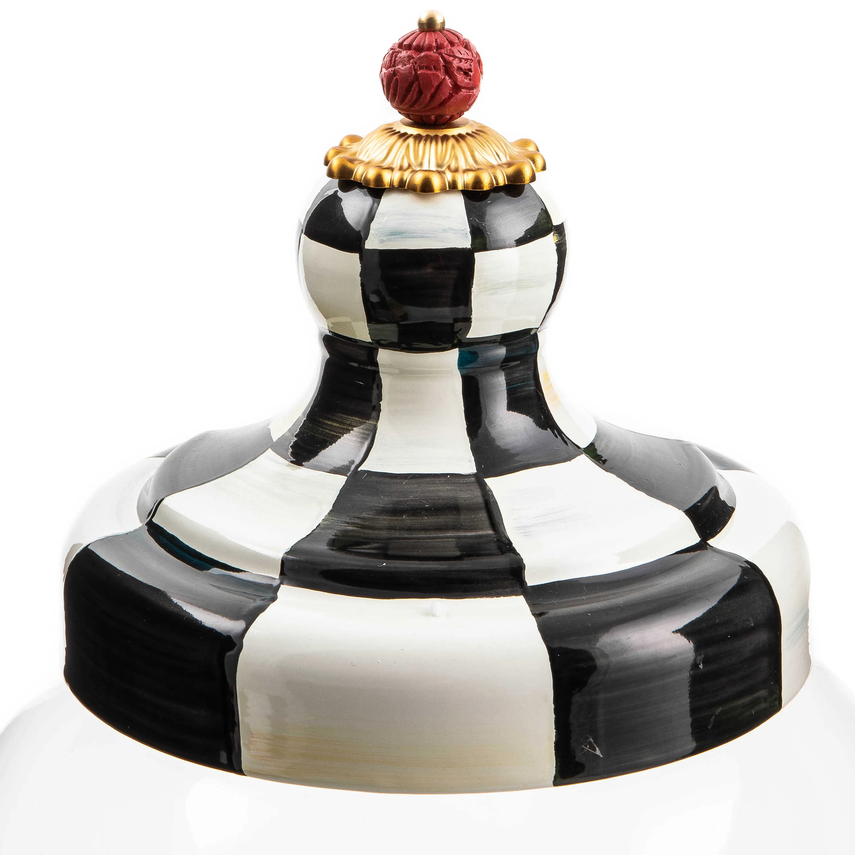 Courtly Check Enamel Beverage Hostess