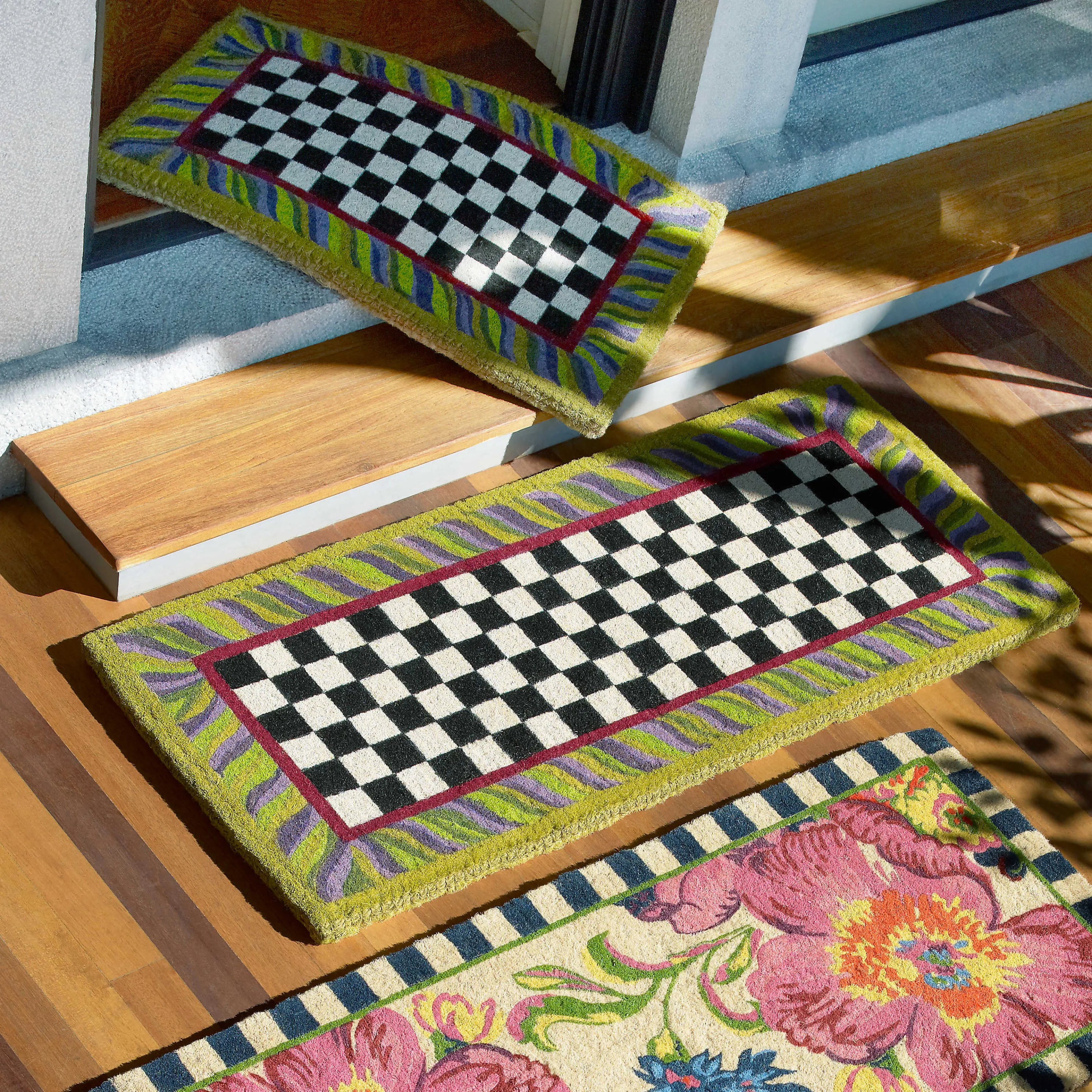 Courtly Check Entrance Mat