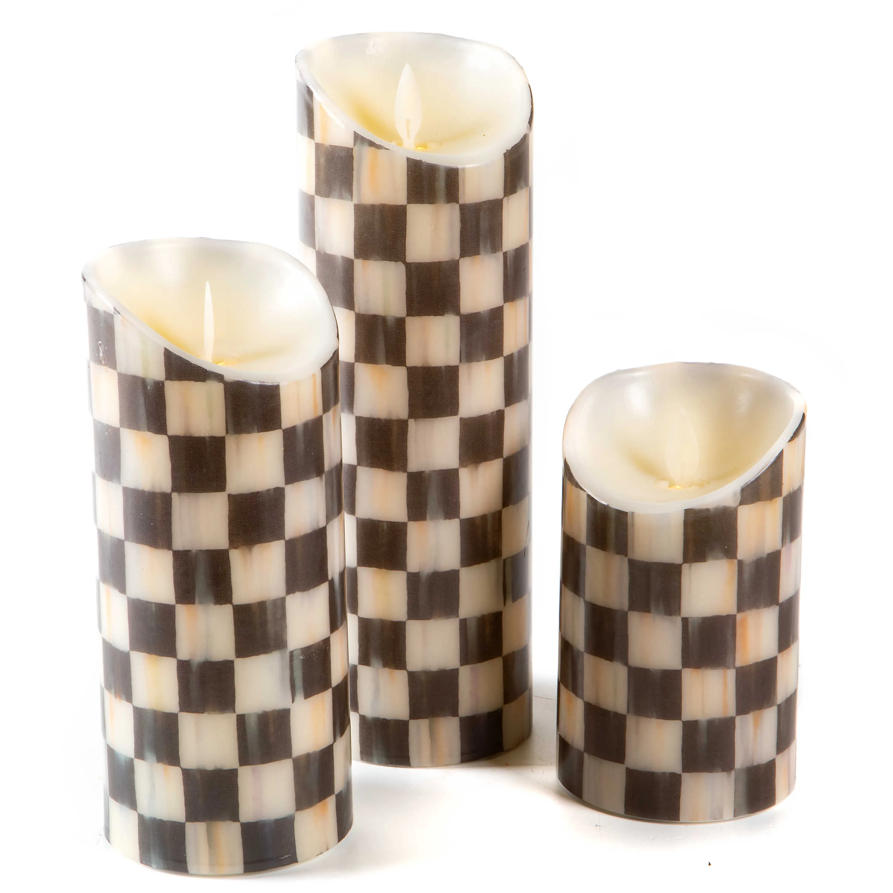 Courtly Check Flicker 5" Pillar Candle