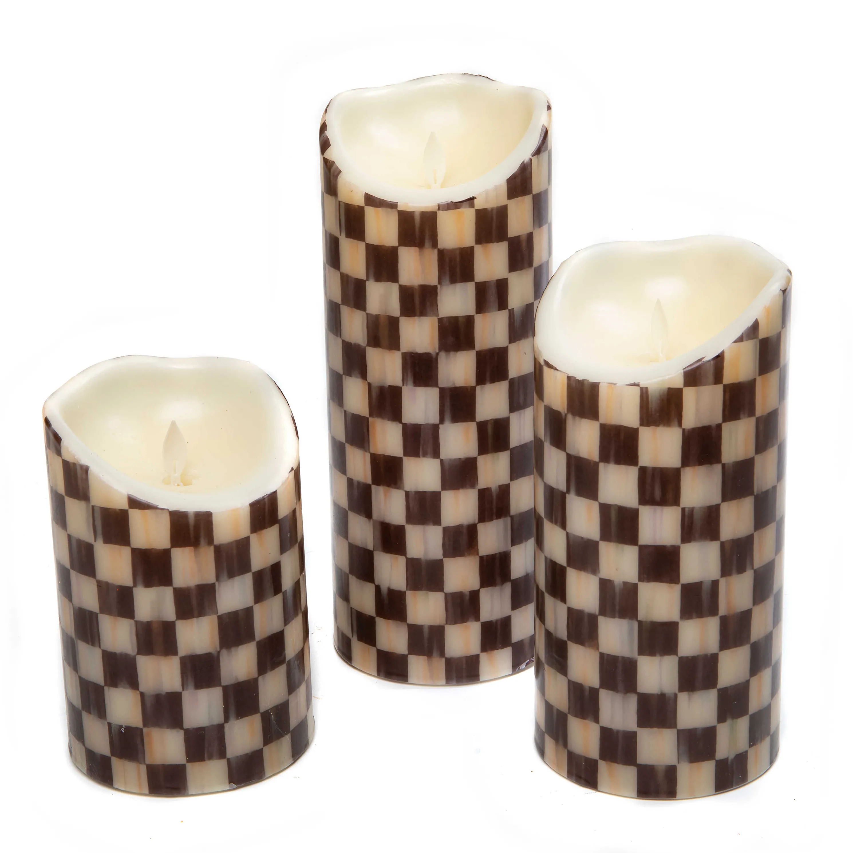 Courtly Check Flicker 6" Pillar Candle