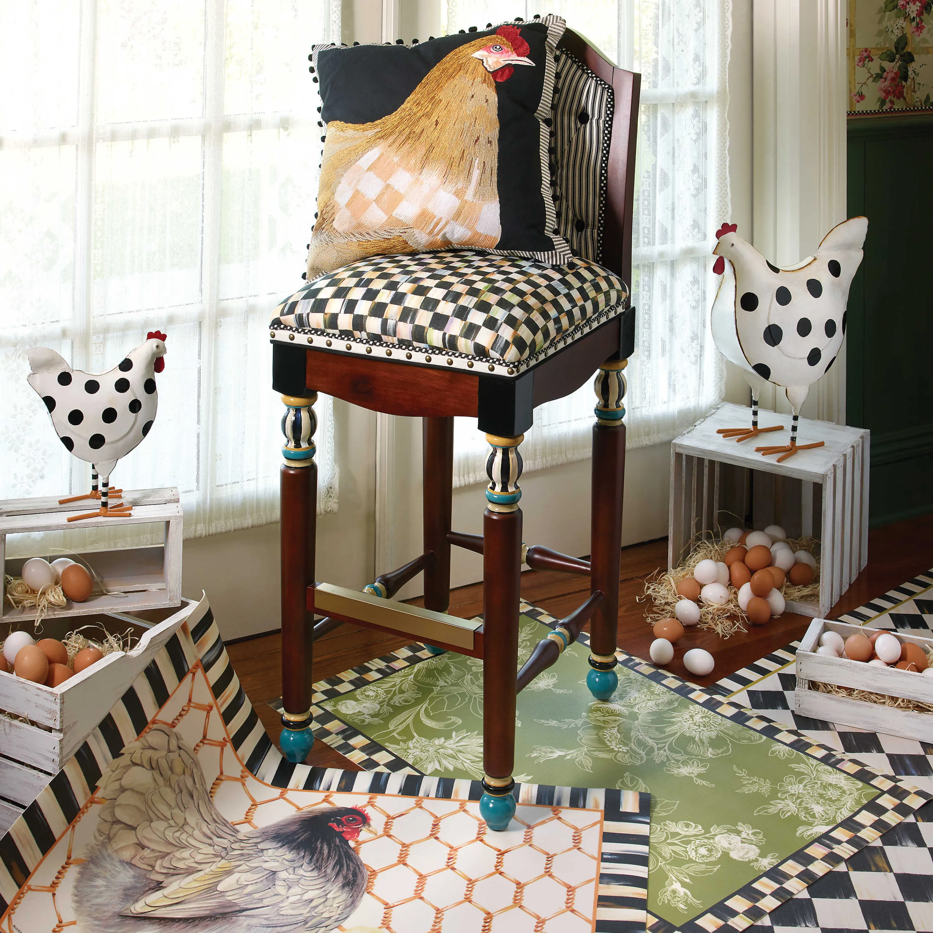 Courtly Check Floor Mat - 2'6" X 8' Runner