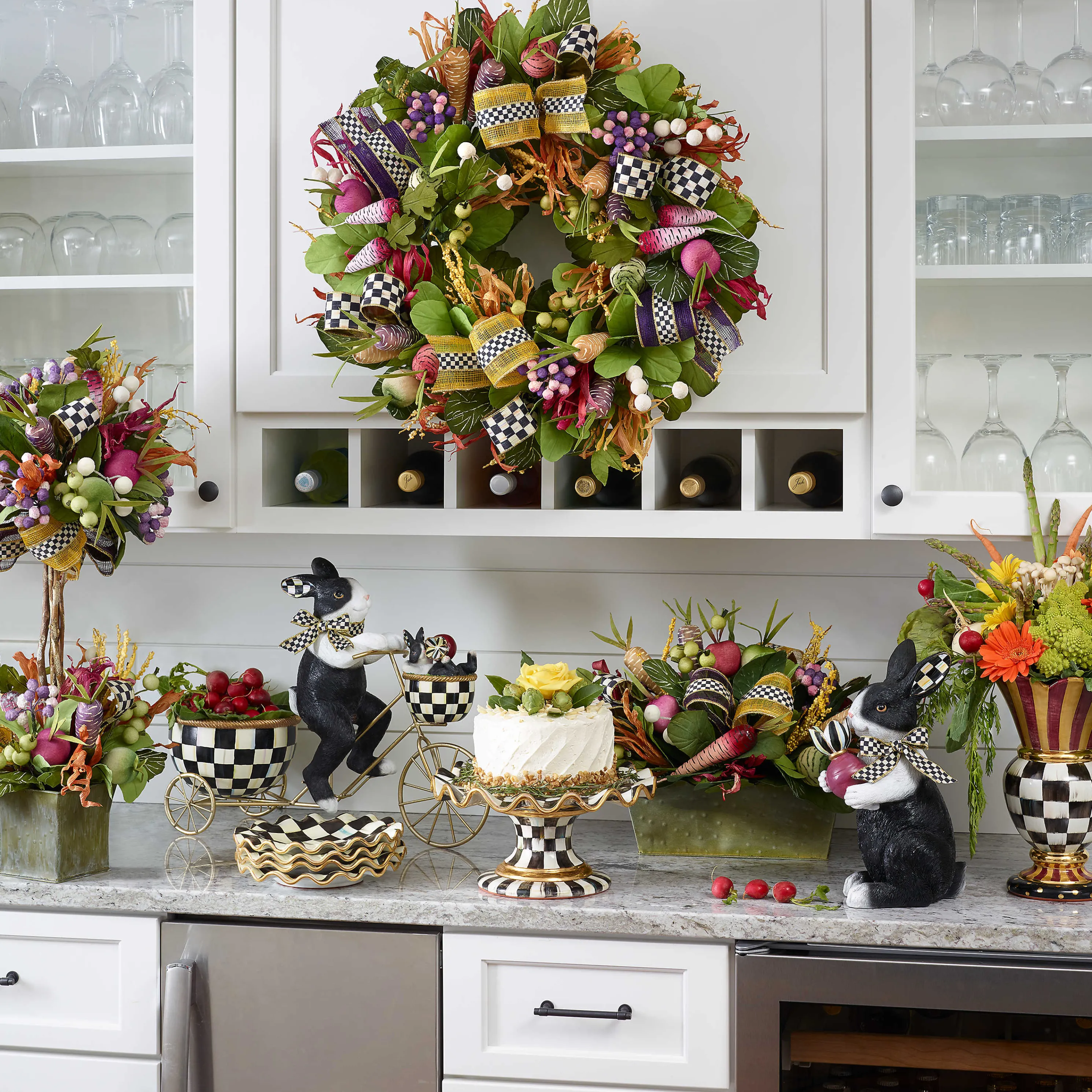 Courtly Check Fluted Dessert Plate