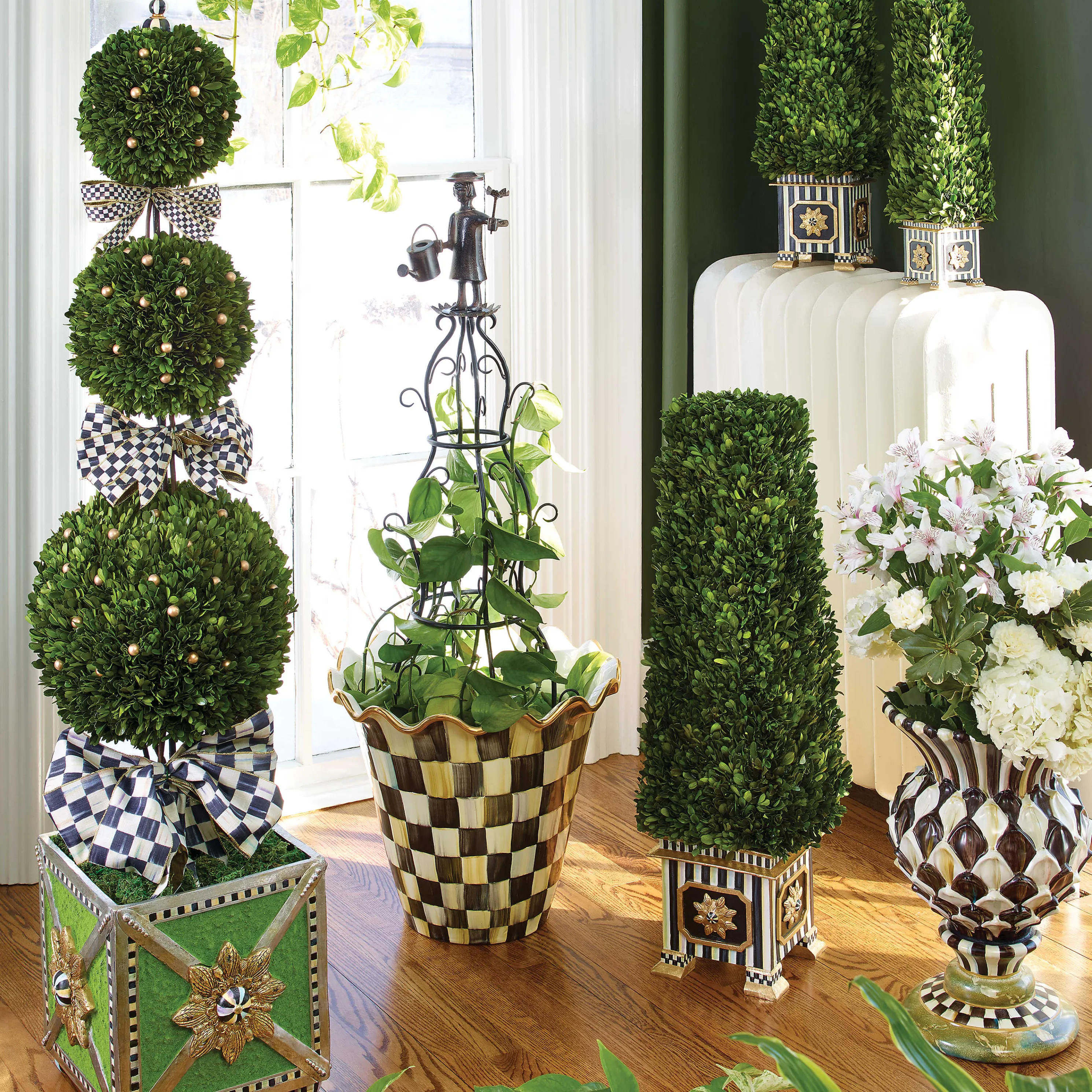 Courtly Check Jumbo Garden Pot