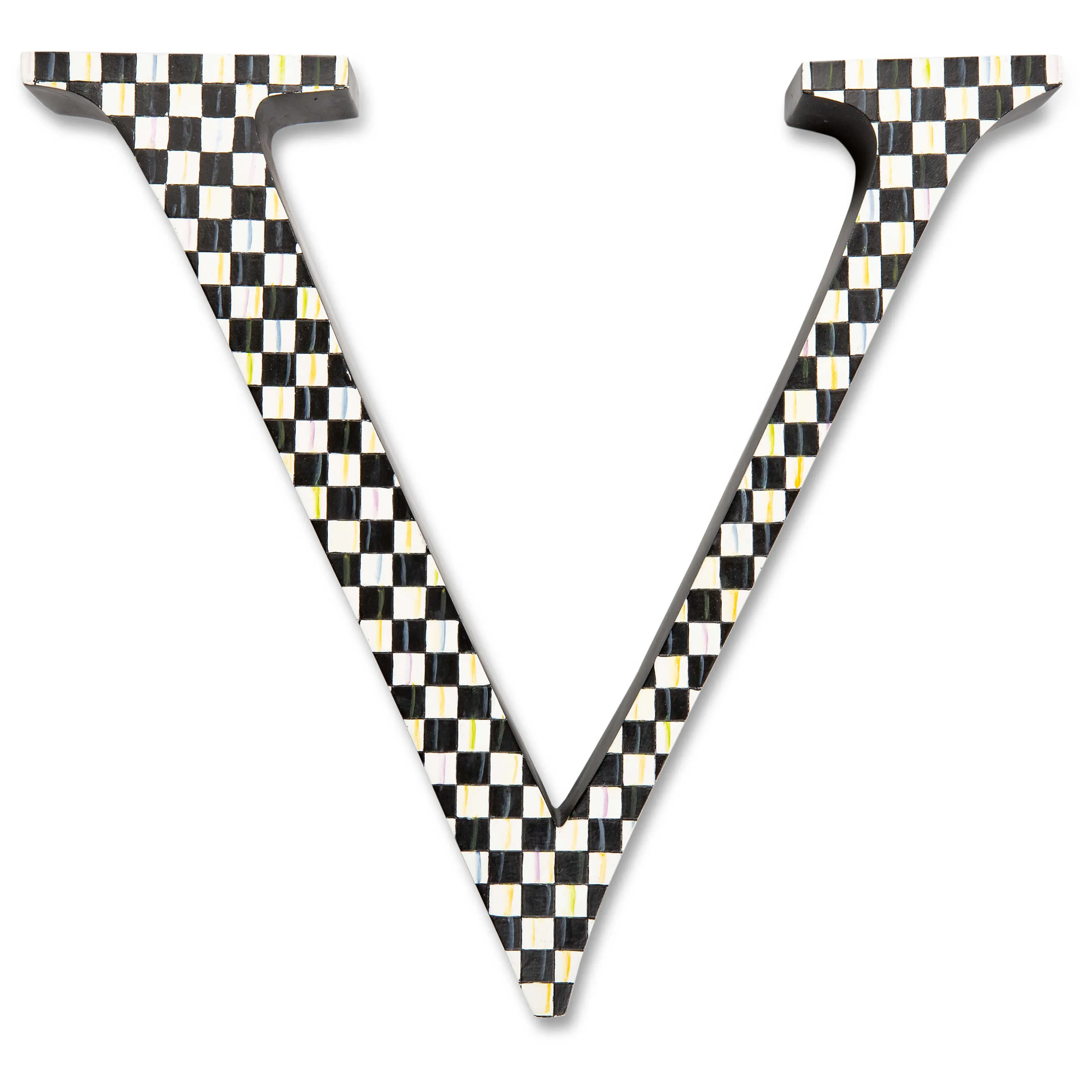 Courtly Check Letter - V
