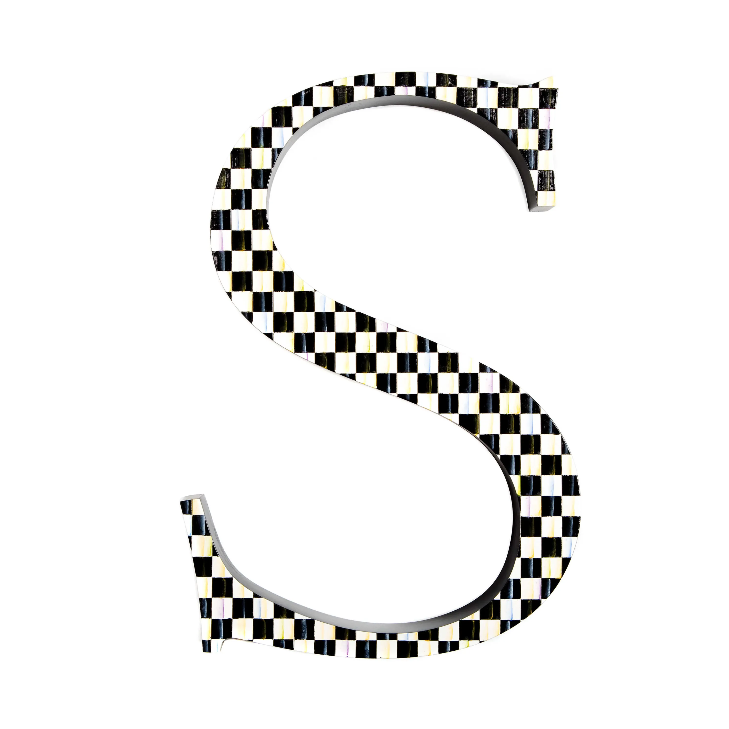 Courtly Check Letter - S