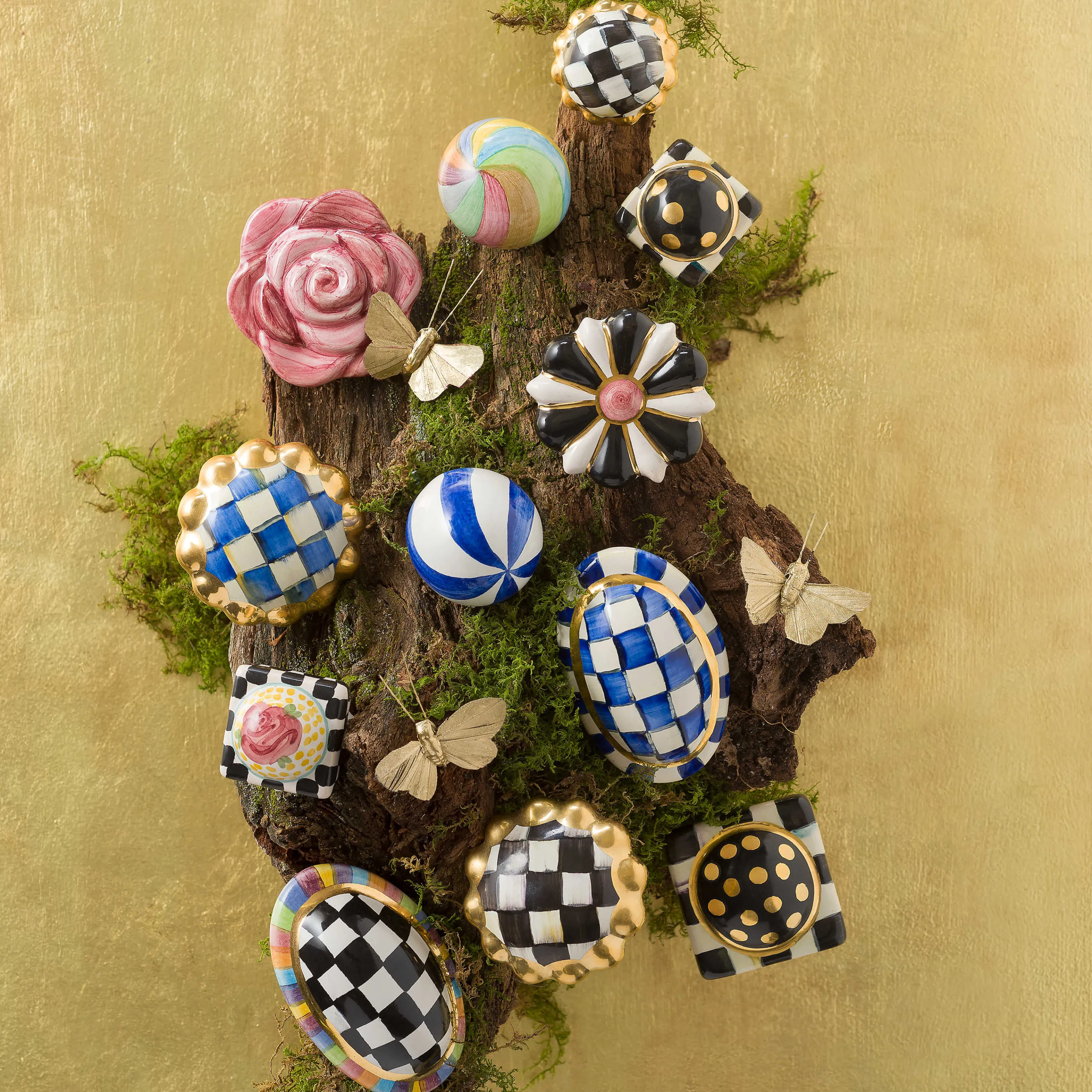 Courtly Check Round Knob