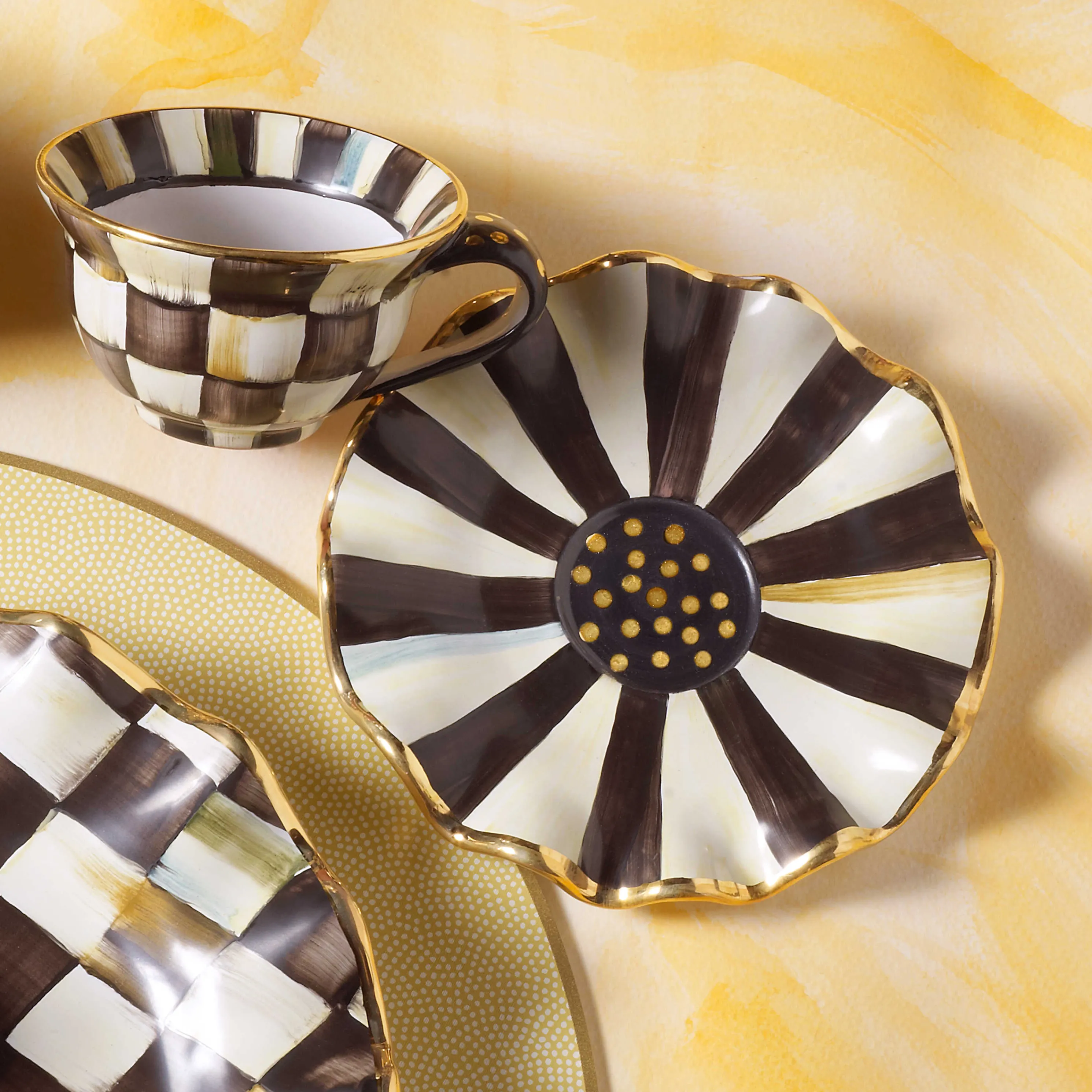 Courtly Check Saucer