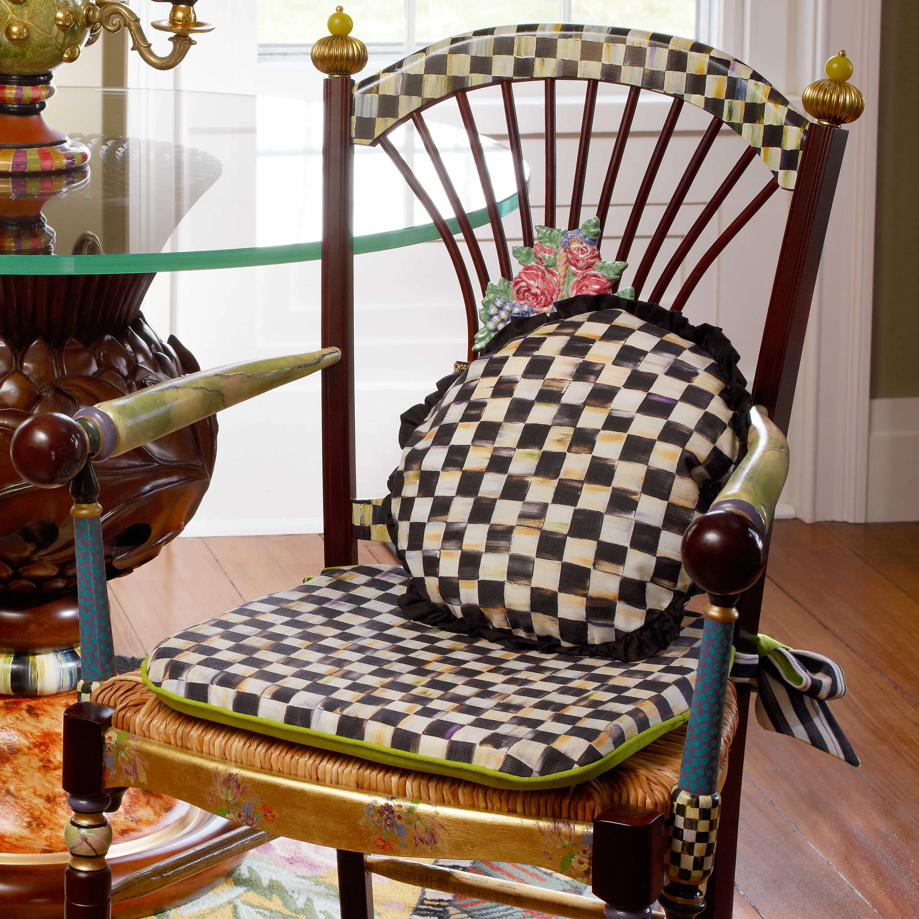 Courtly Check Seat Cushion