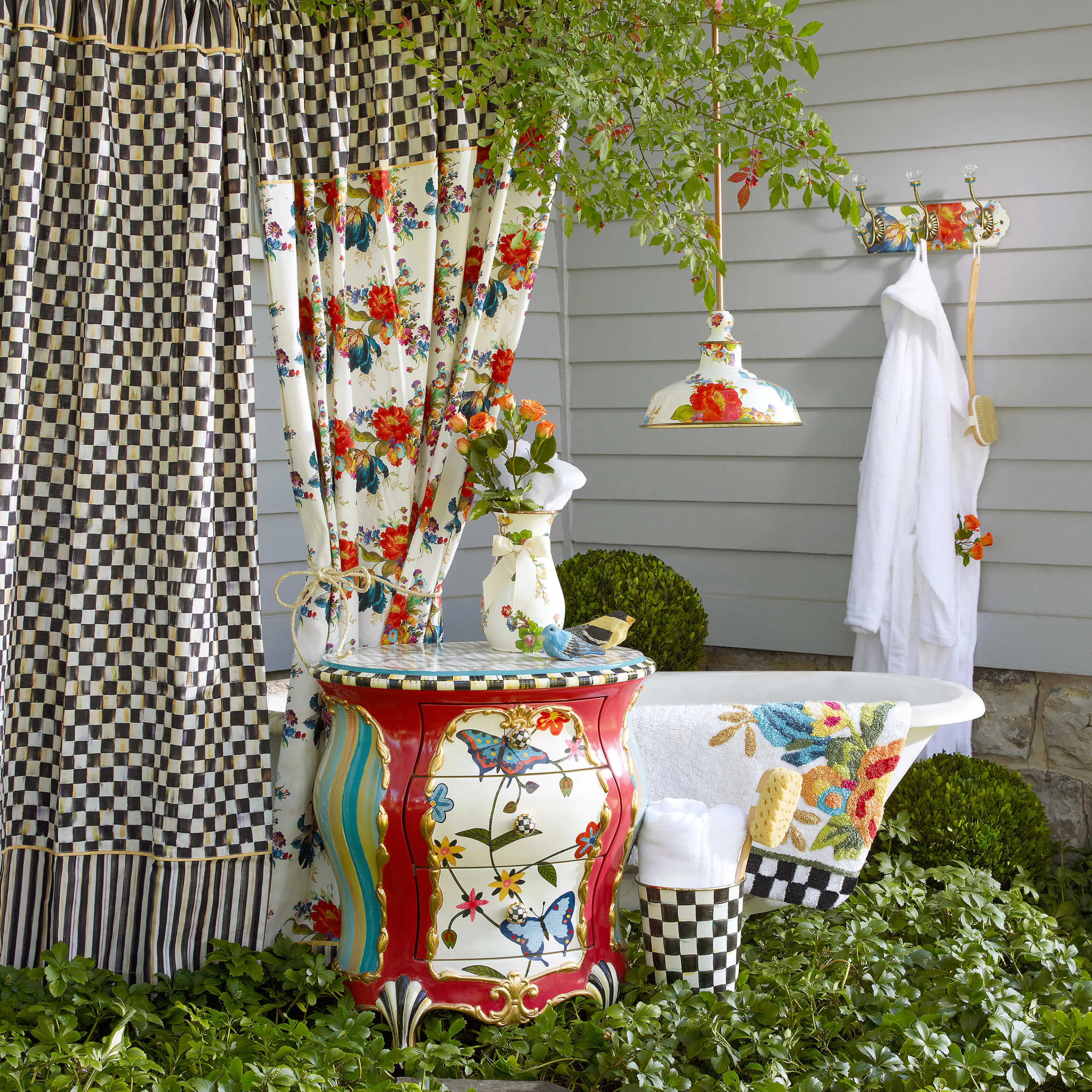Courtly Check Shower Curtain