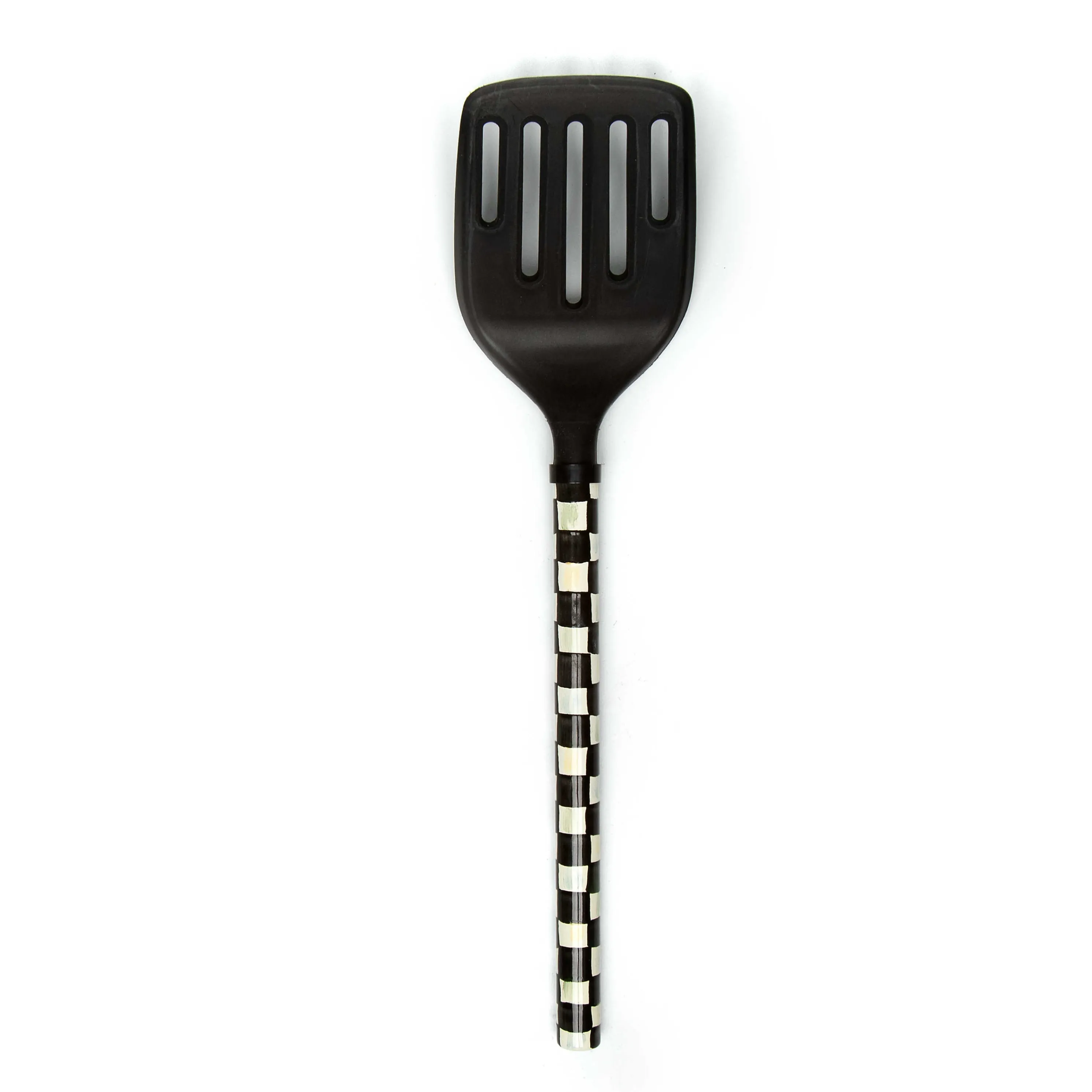 Courtly Check Slotted Turner - Black
