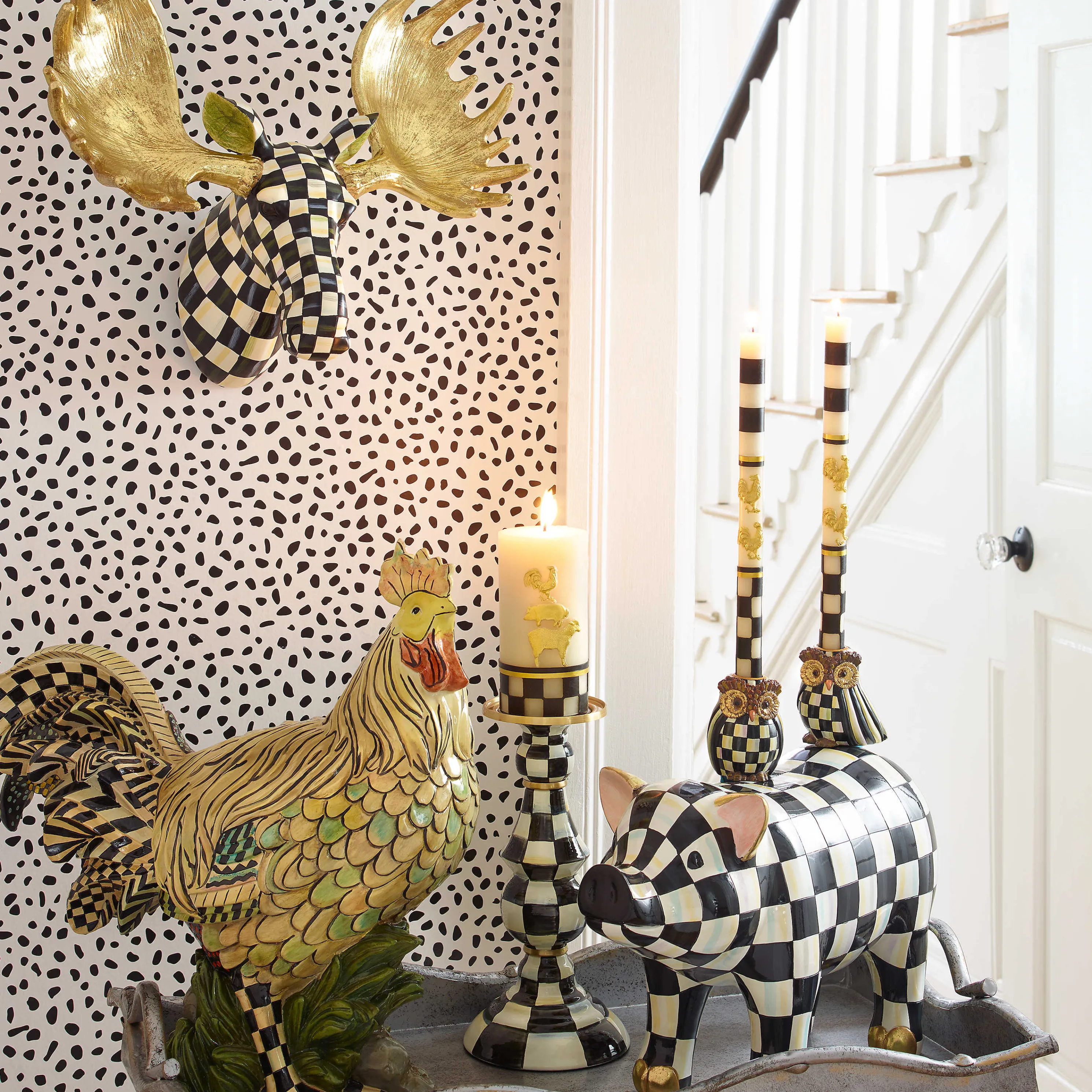 Courtly Check Small Moose