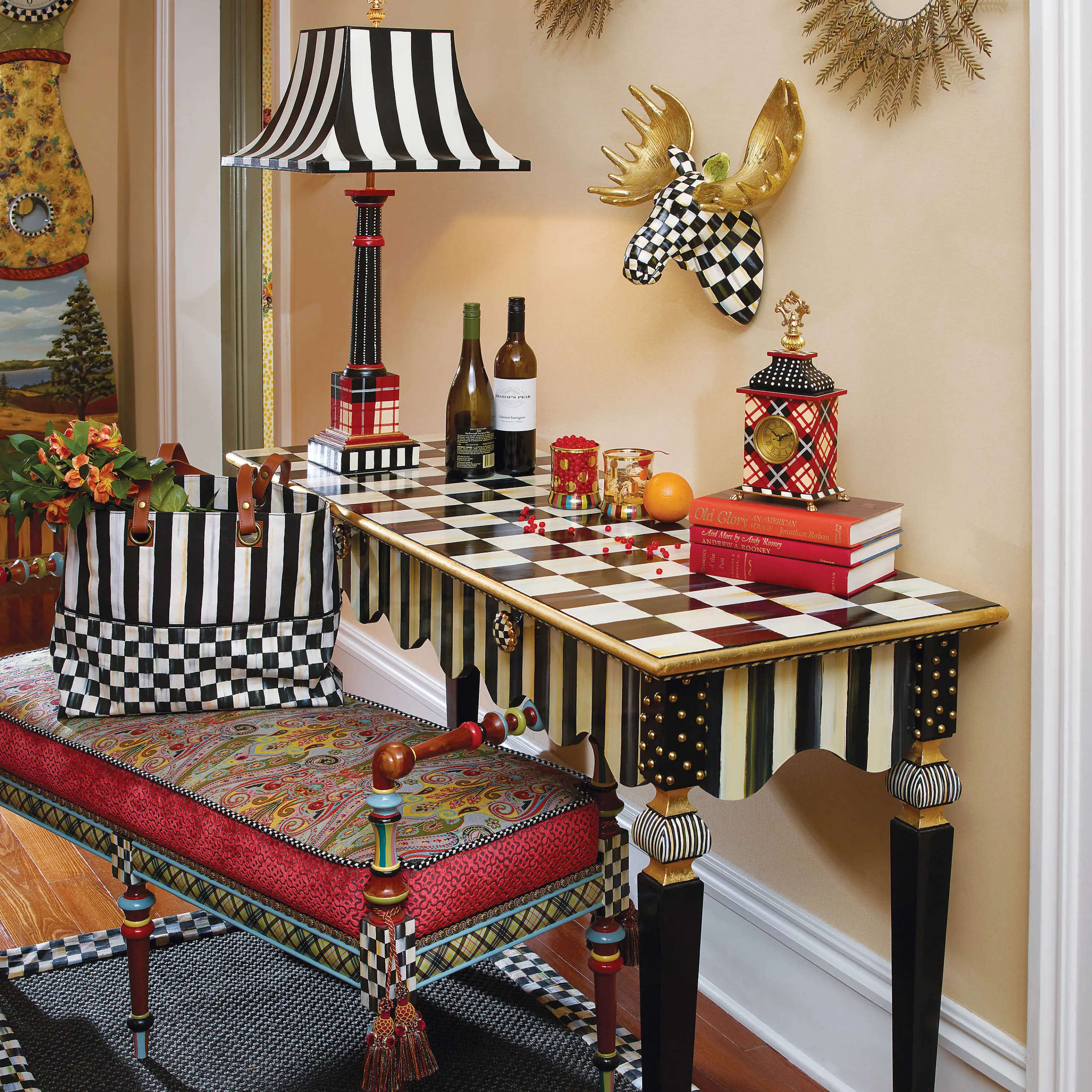 Courtly Check Small Moose