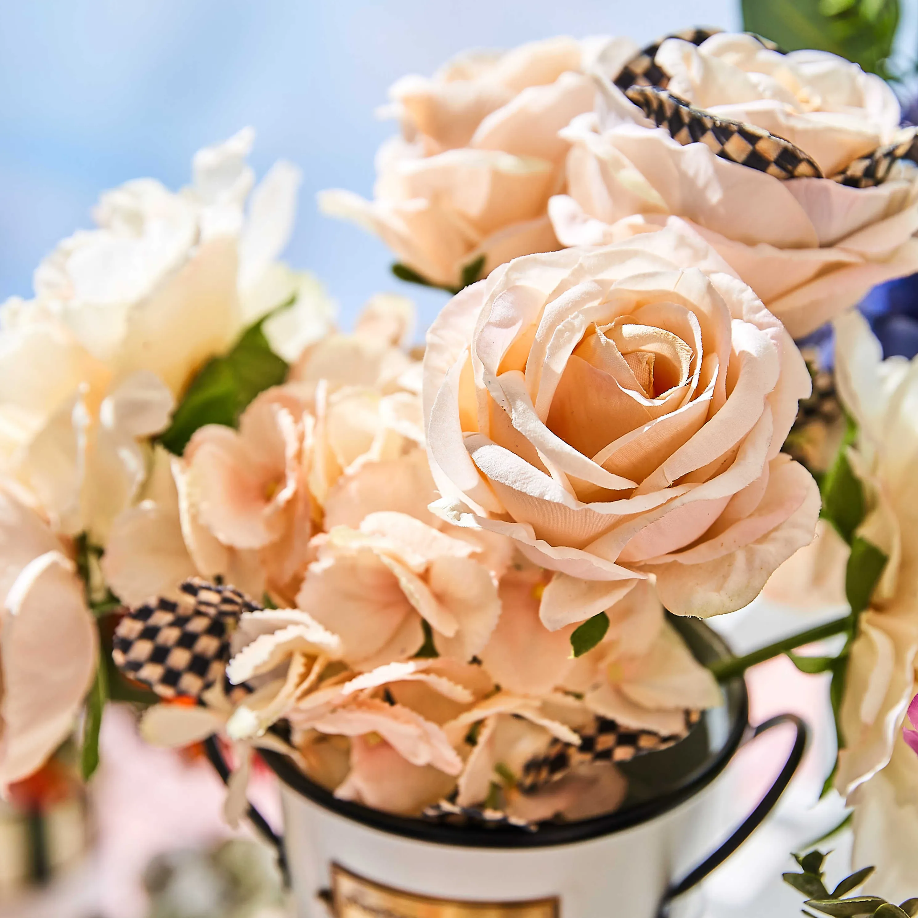 Courtly Check Summer Bouquet -Blush