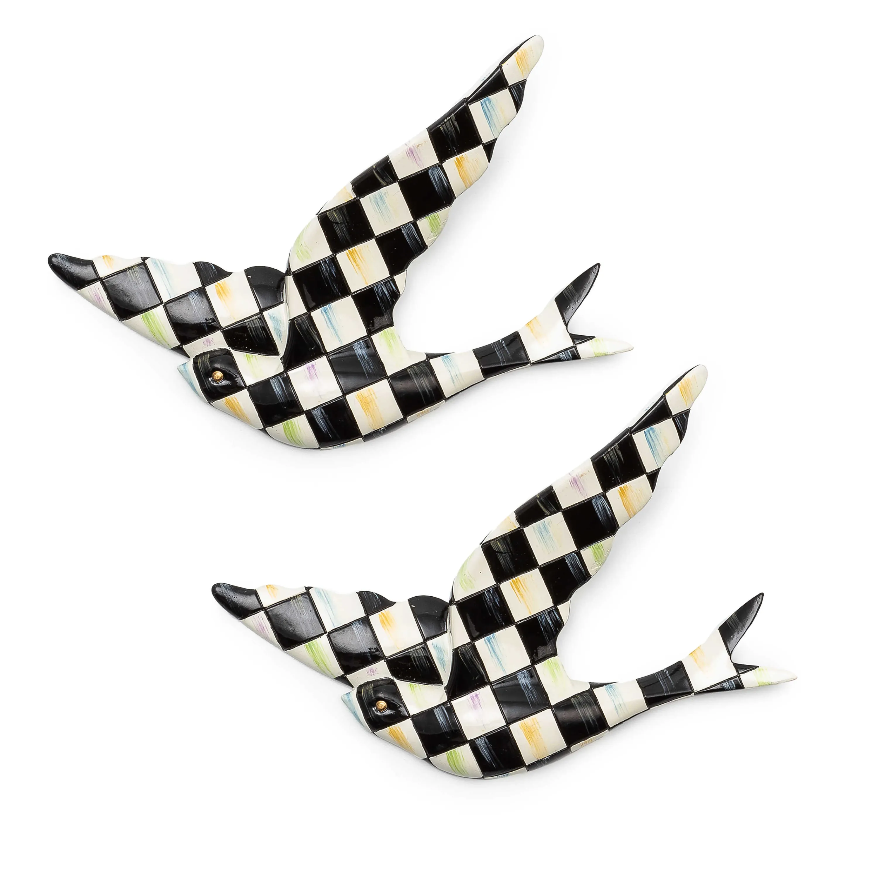 Courtly Check Swallowtail Duo Wall Decor