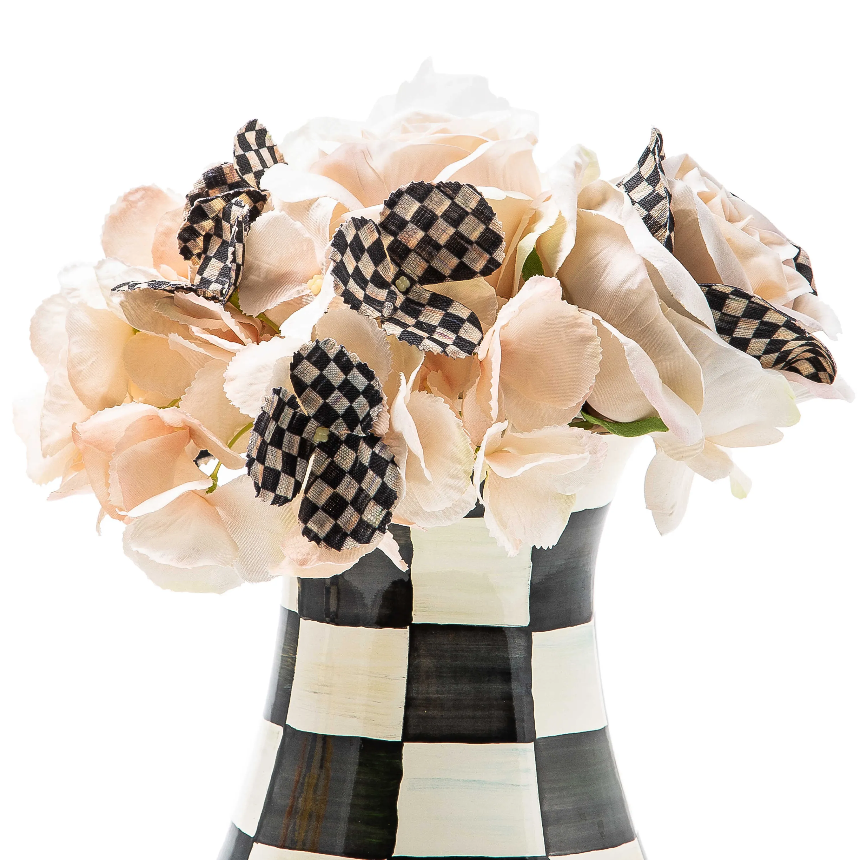 Courtly Check Tall Vase & Bouquet Set