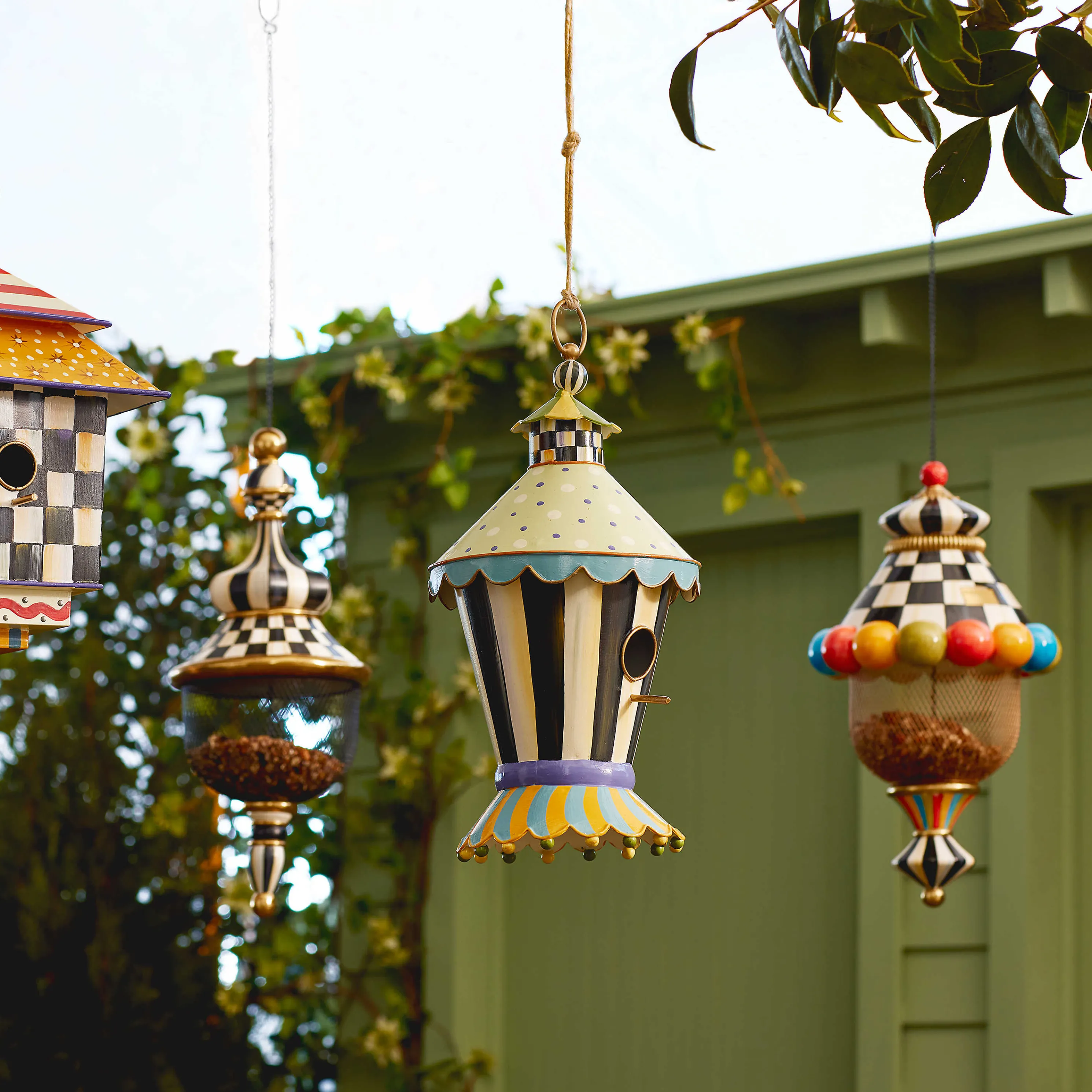 Courtly Stripe Birdhouse