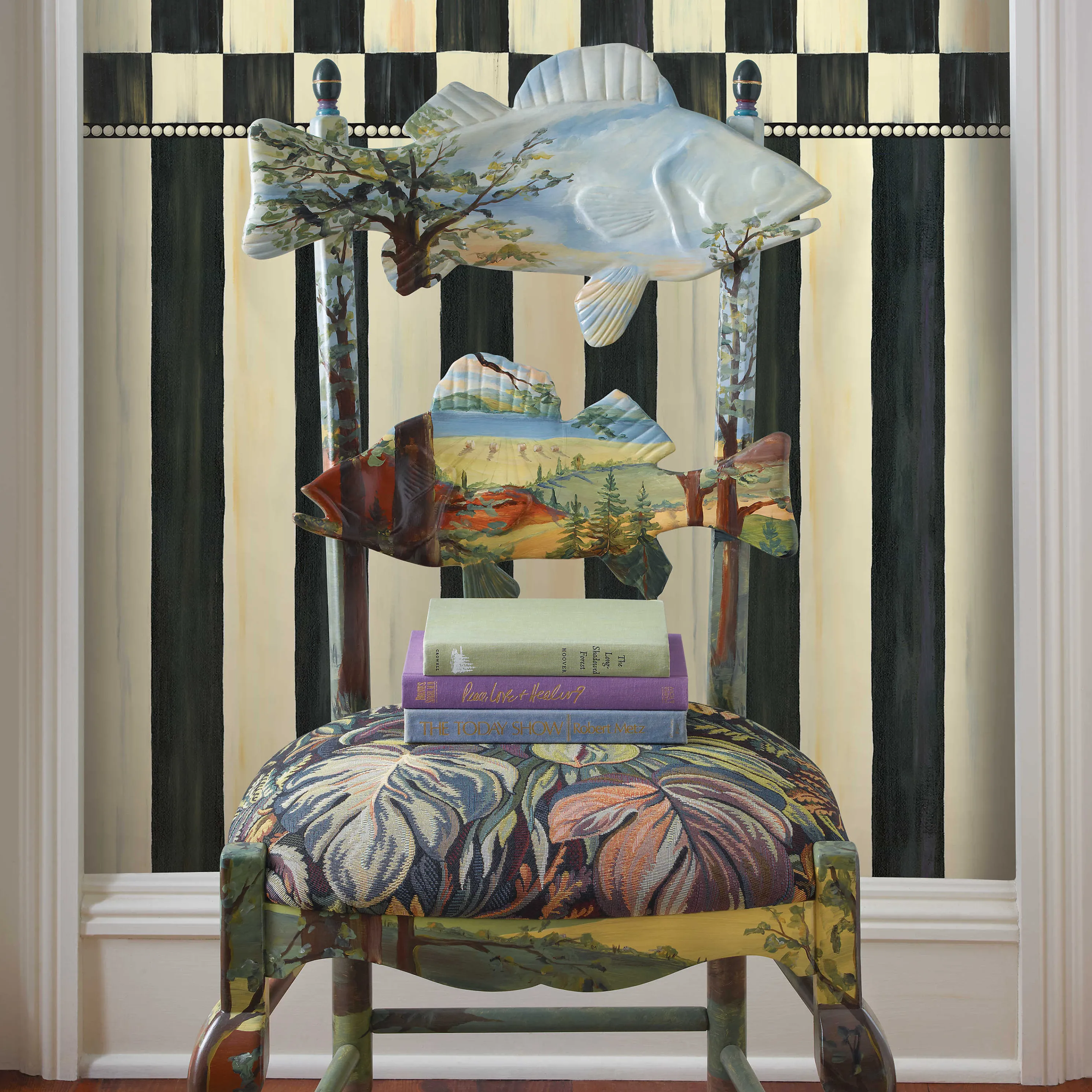 Courtly Stripe Wallpaper